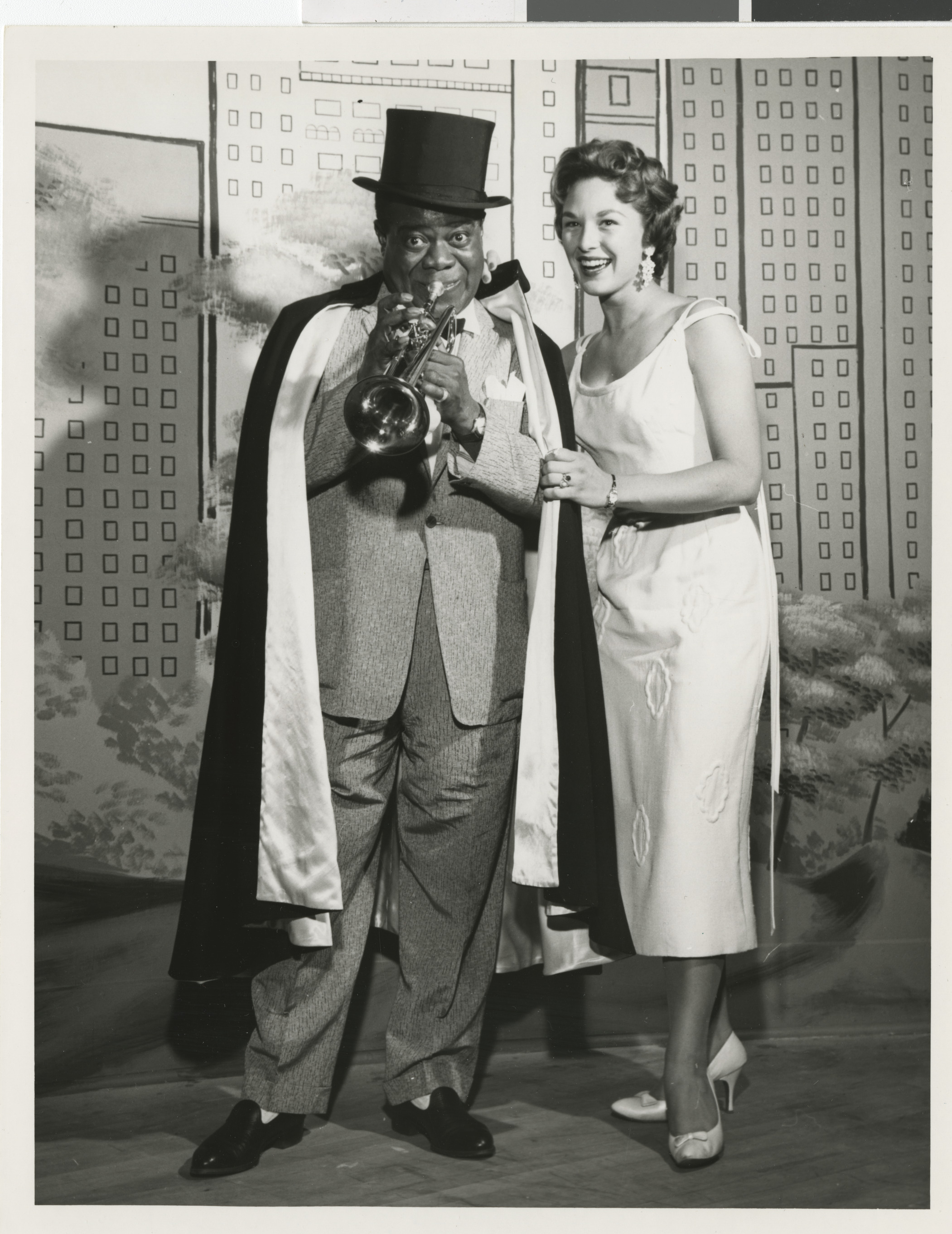 Publicity and performance photographs of Louis Armstrong, 1953-1968