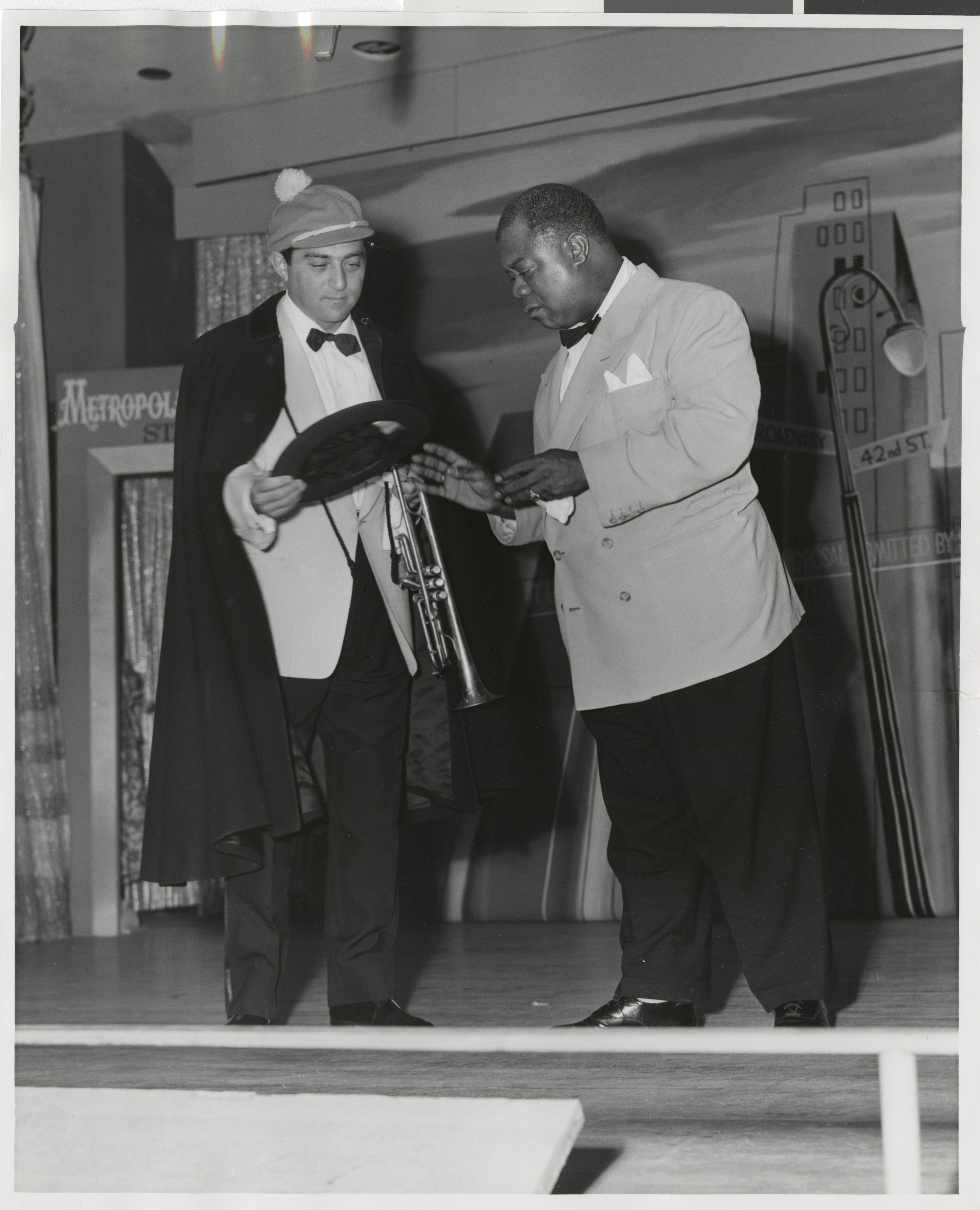Publicity and performance photographs of Louis Armstrong, 1953-1968