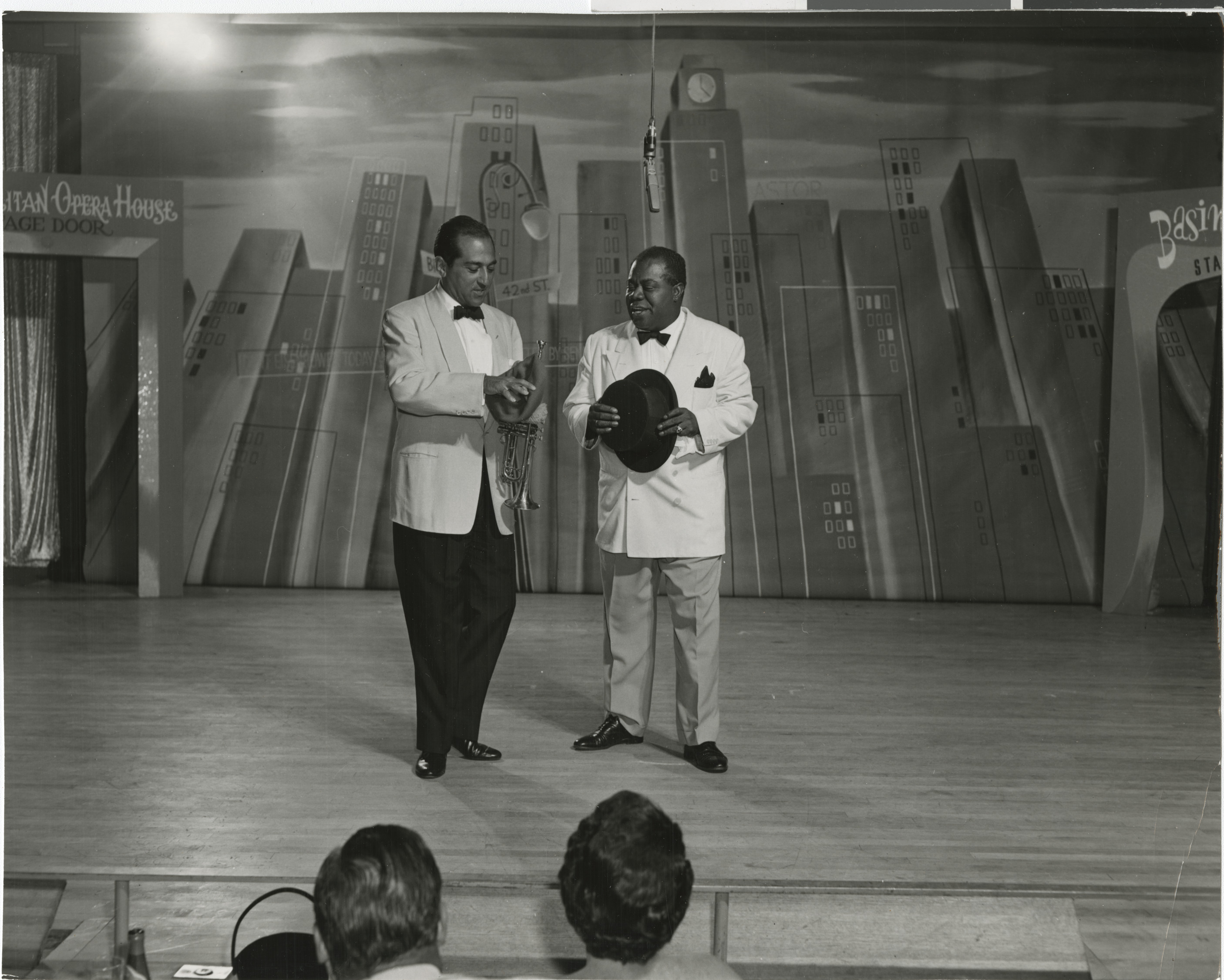 Publicity and performance photographs of Louis Armstrong, 1953-1968