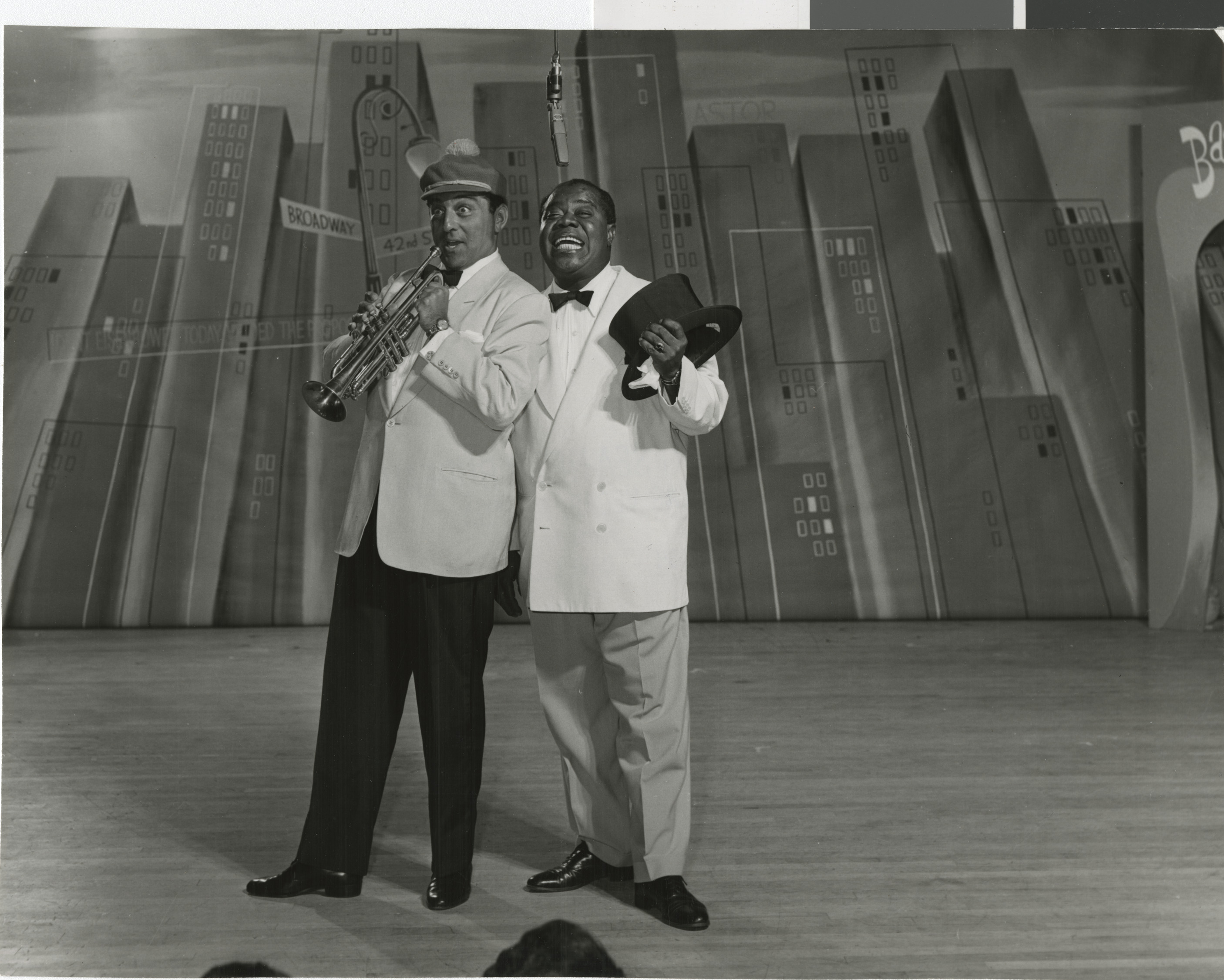 Publicity and performance photographs of Louis Armstrong, 1953-1968