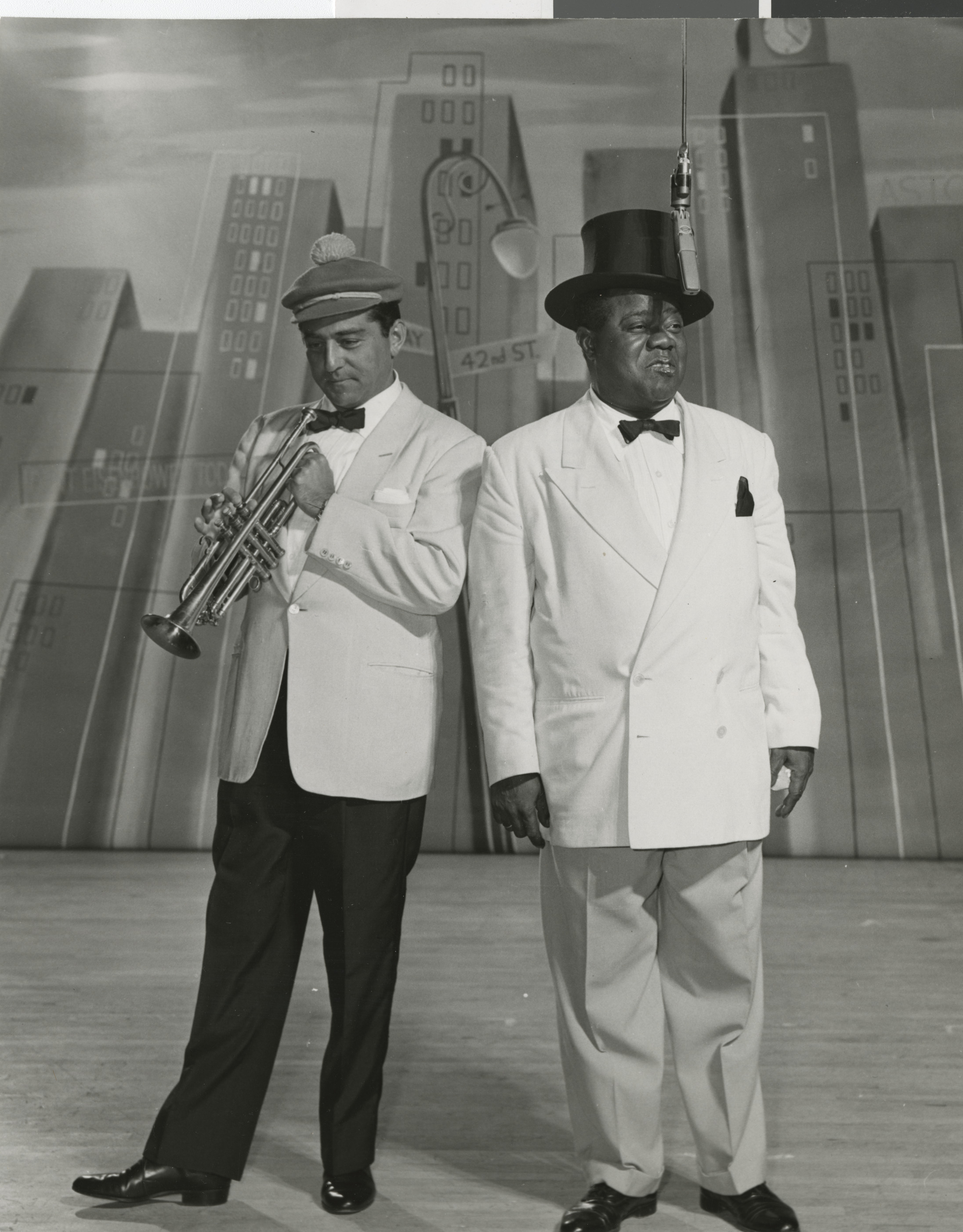 Publicity and performance photographs of Louis Armstrong, 1953-1968