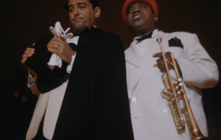 Publicity and performance photographs of Louis Armstrong, 1953-1968