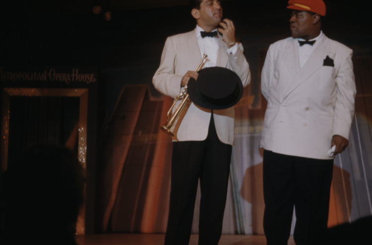 Publicity and performance photographs of Louis Armstrong, 1953-1968