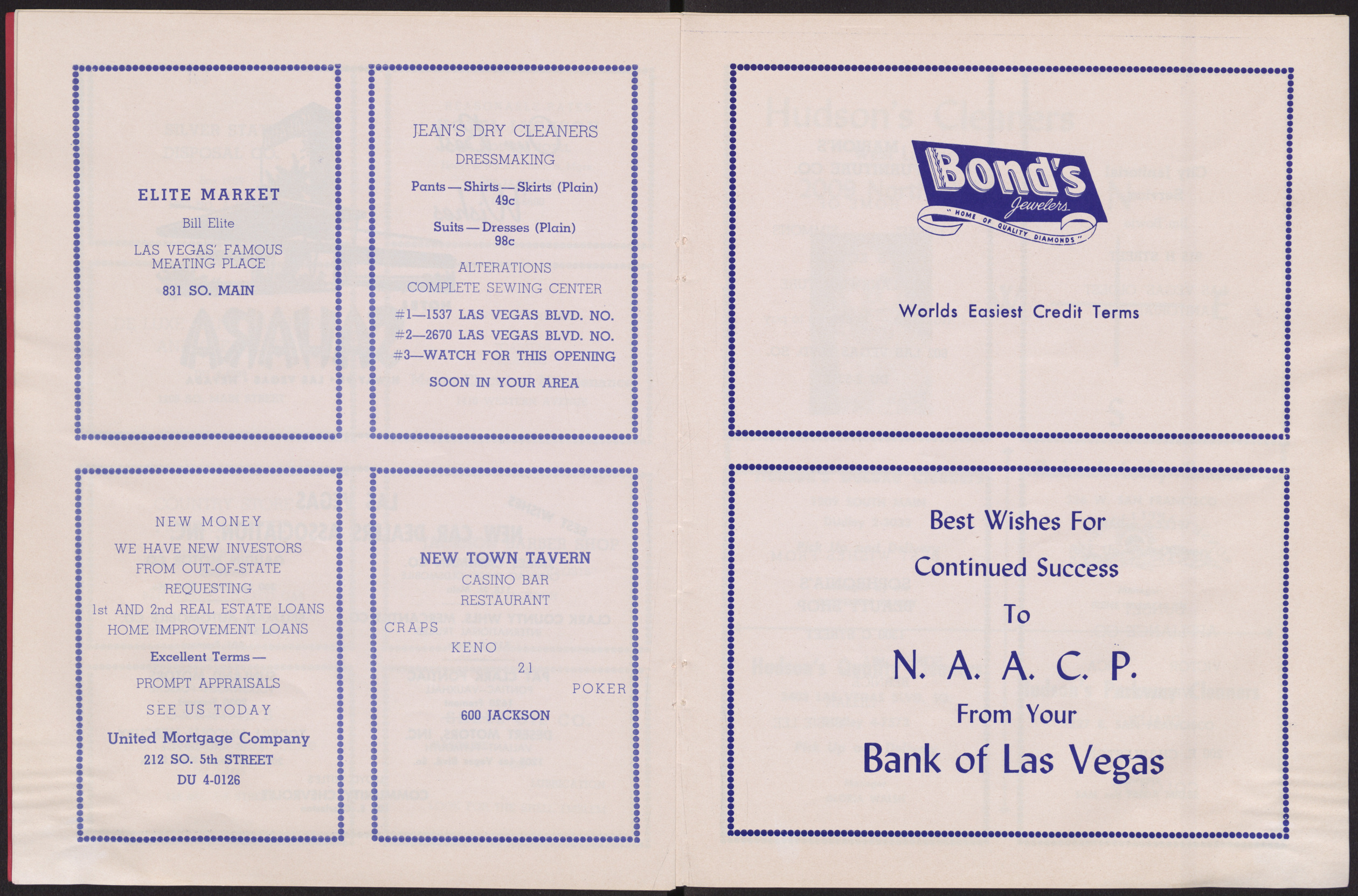 Program for the Freedom Banquet honoring Helen Lamb Crozier (36 pages), Friday February 24, 1961, page 22-23