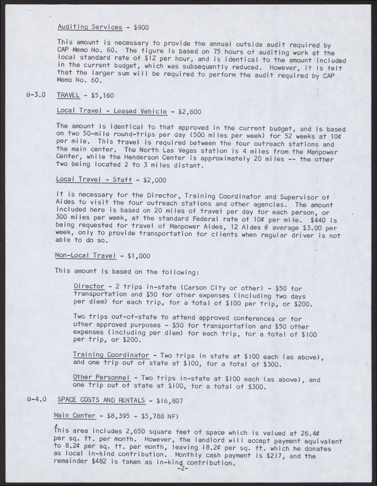 Manpower Development Center Project Budget for Component Project (6 pages), no date, page 4