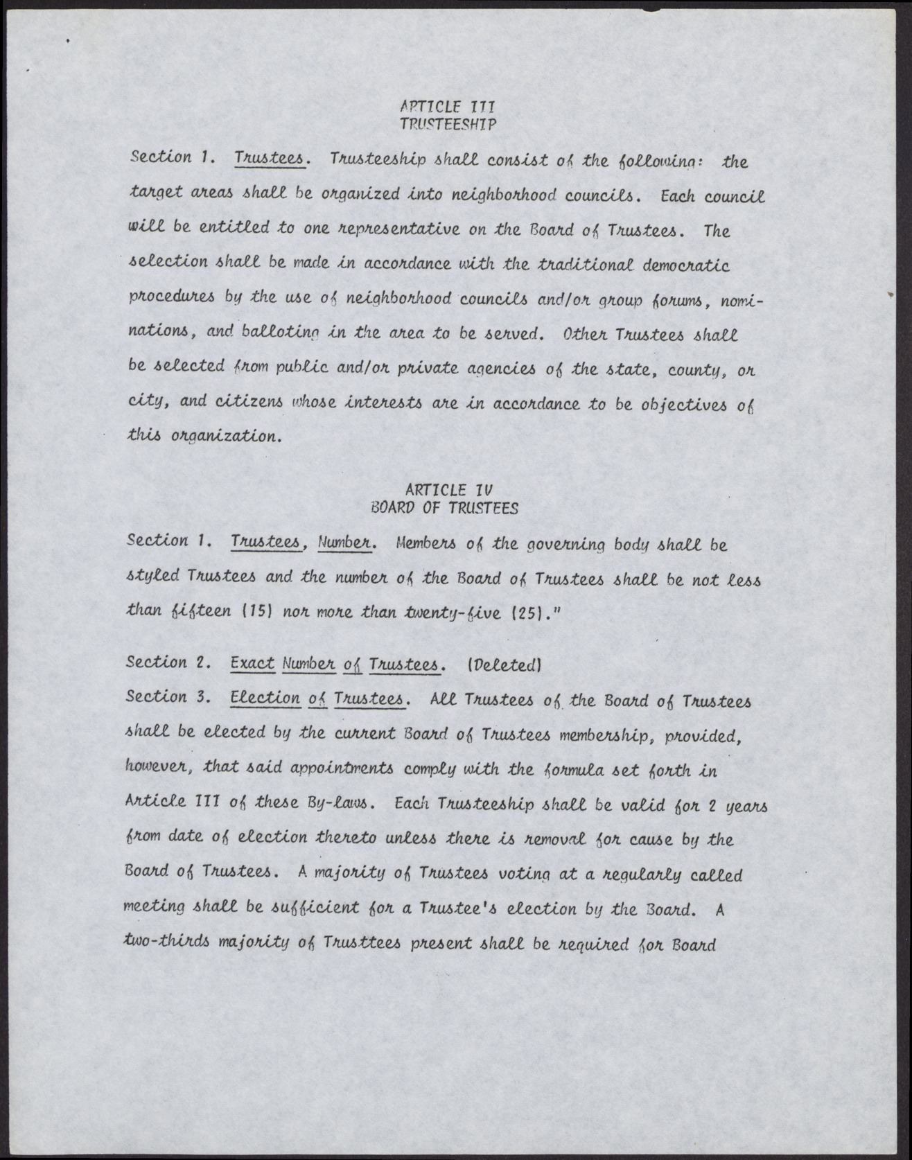 Operation Independence Incorporated Bylaws (9 pages), no date, page 2