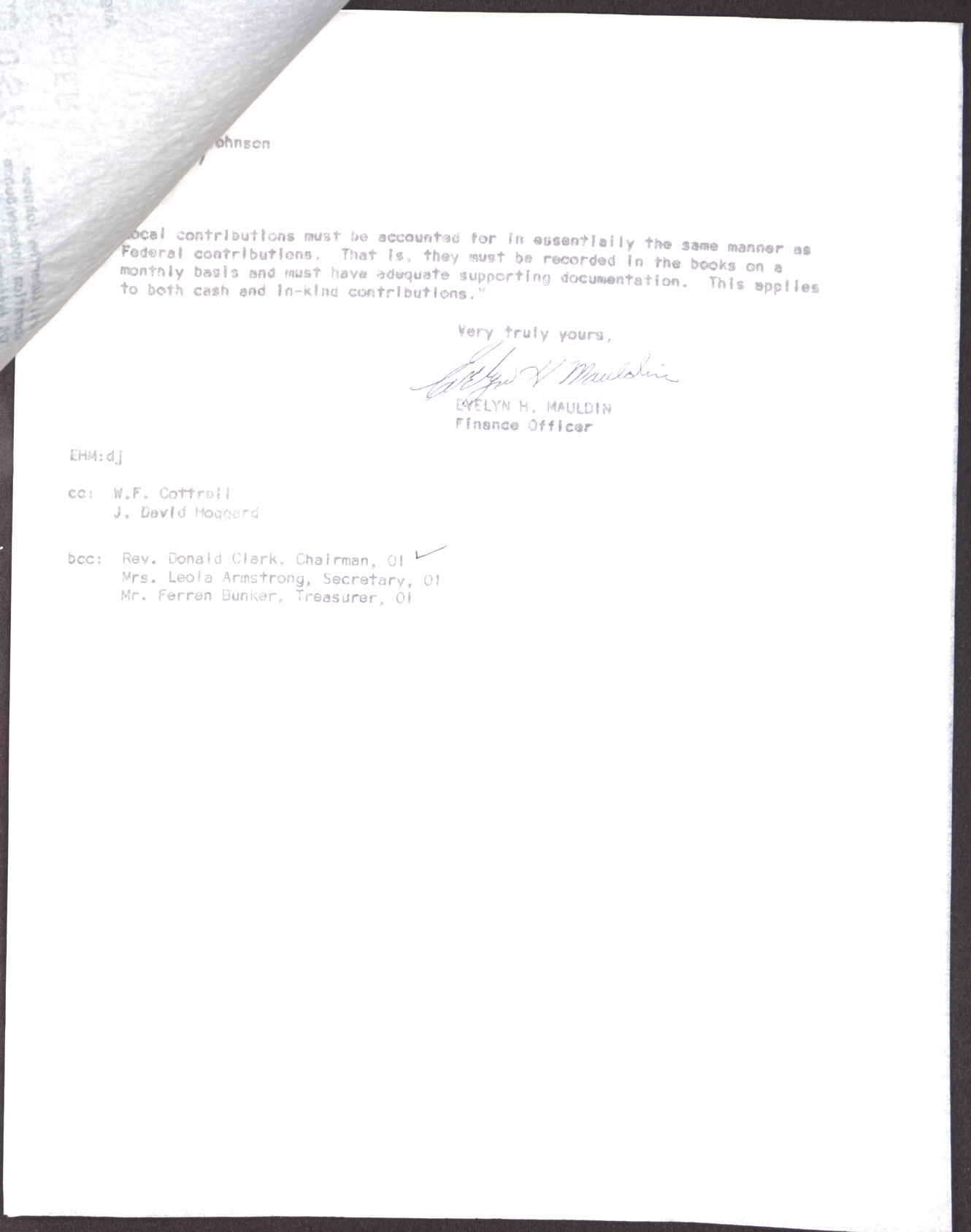 Letter to Mrs. Lubertha M. Johnson from Evelyn H. Maudlin (2 pages), August 1, 1967, page 2