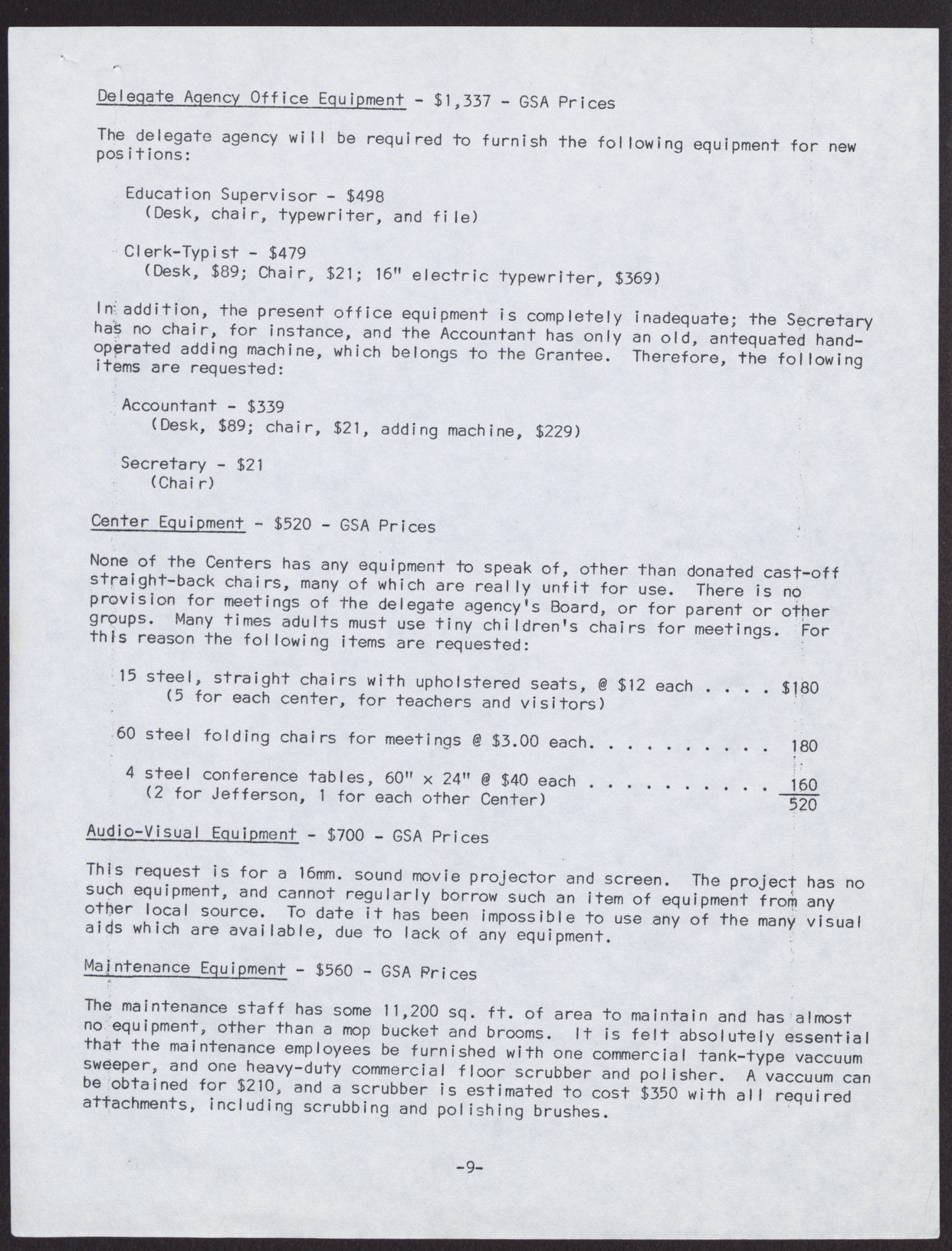 Day Care Center Project Budget for Component Project and Budget Justification and Explanation (13 pages), no date, page 12