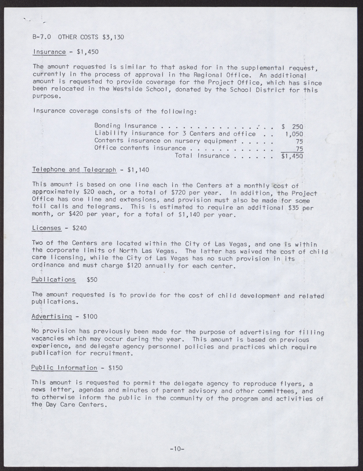 Day Care Center Project Budget for Component Project and Budget Justification and Explanation (13 pages), no date, page 13