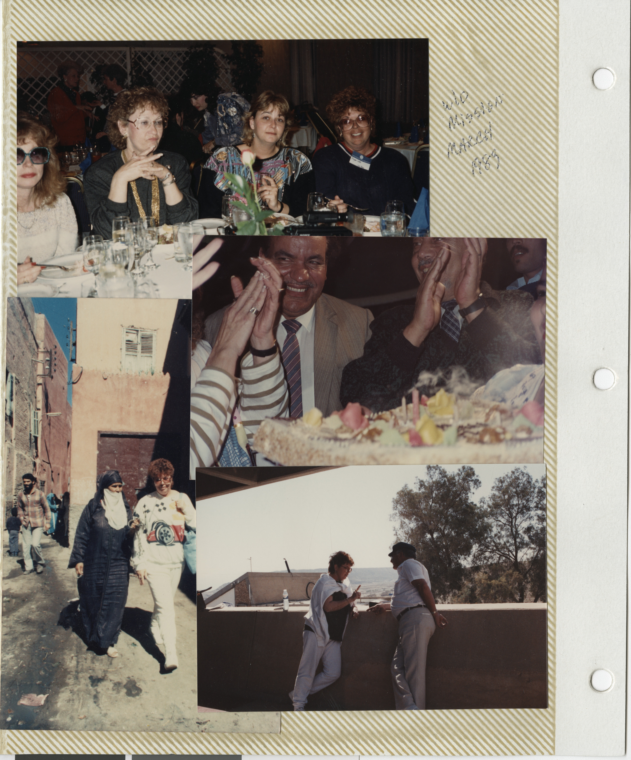 Photo album page: Women's Division Mission, March 1989
