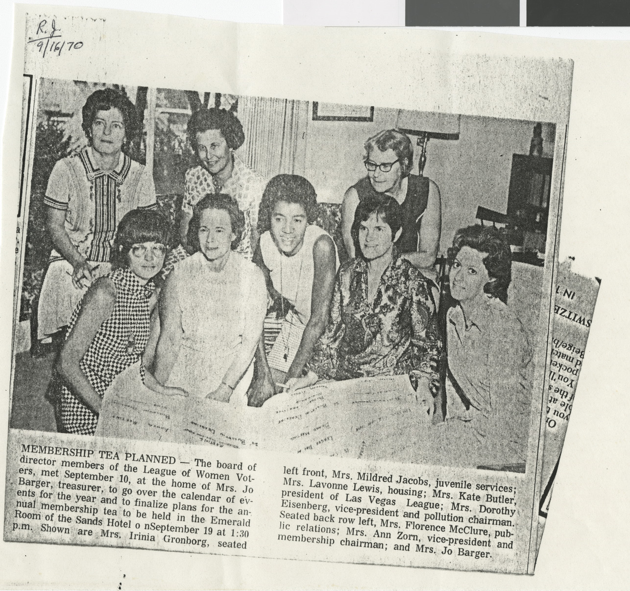 Photograph from Dorothy Eisenberg papers, 1970-1991