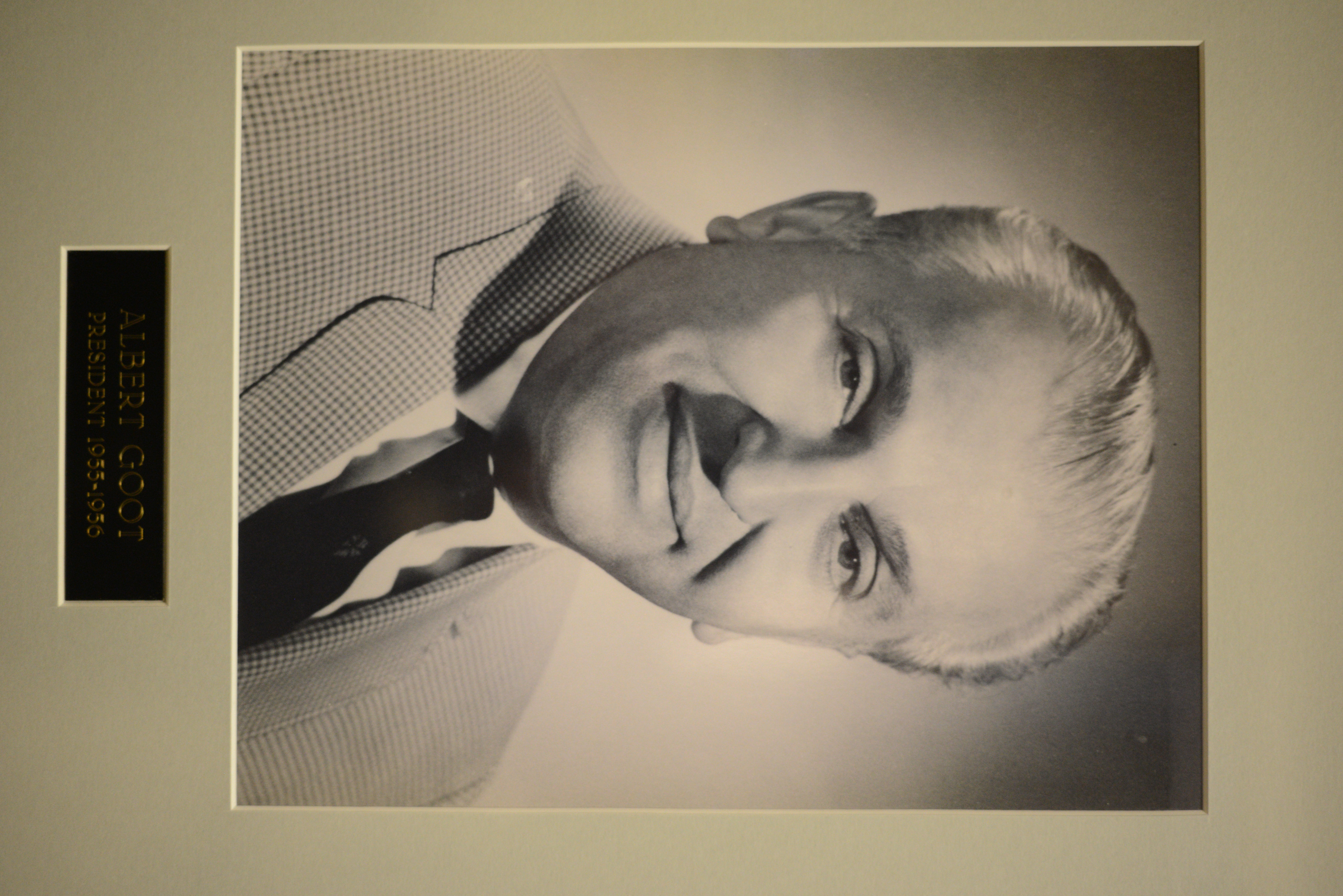 Portrait of Albert Goot, Temple Beth Sholom president, 1955-1956