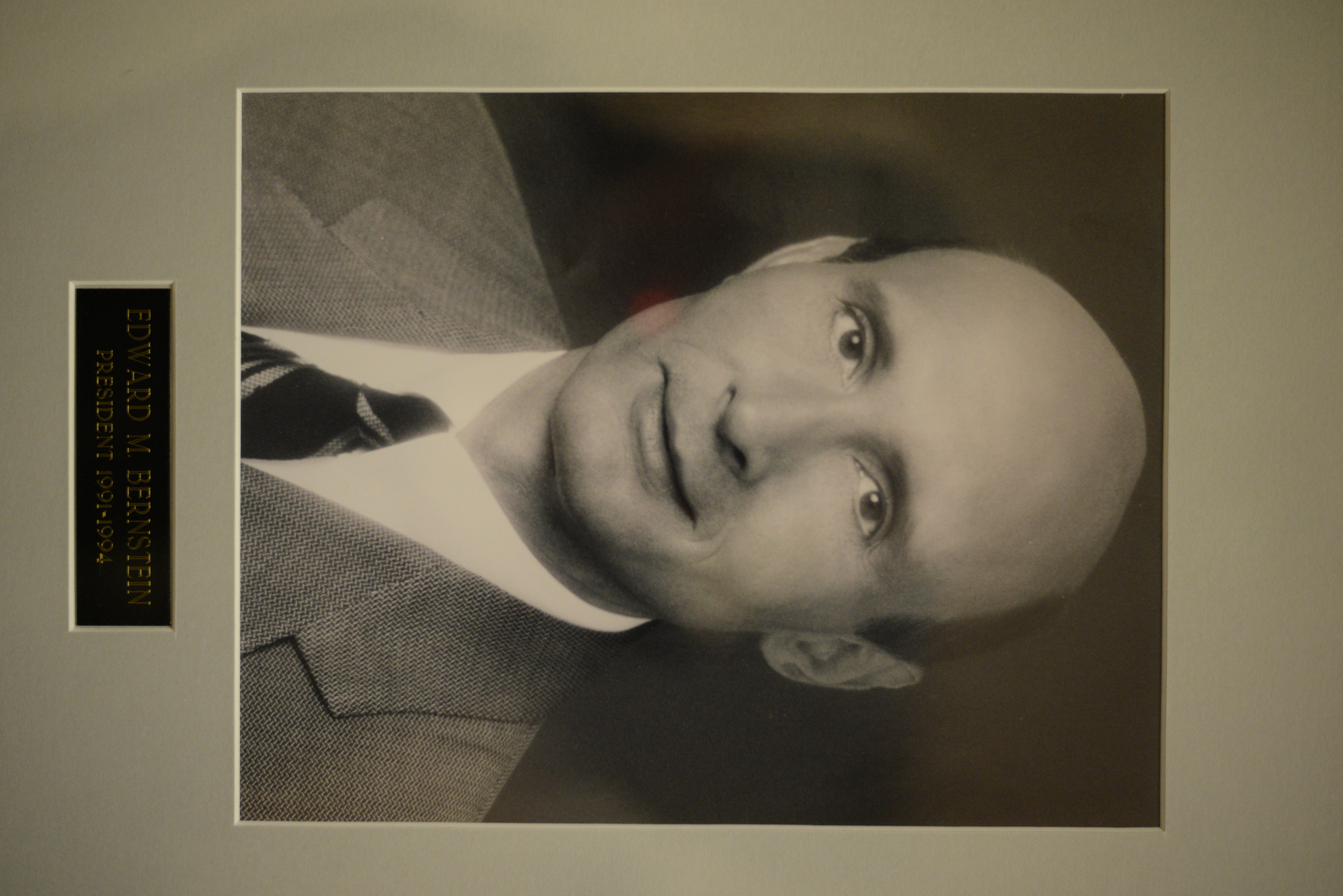 Portrait of Edward M. Bernstein, Temple Beth Sholom president, 1991-1994