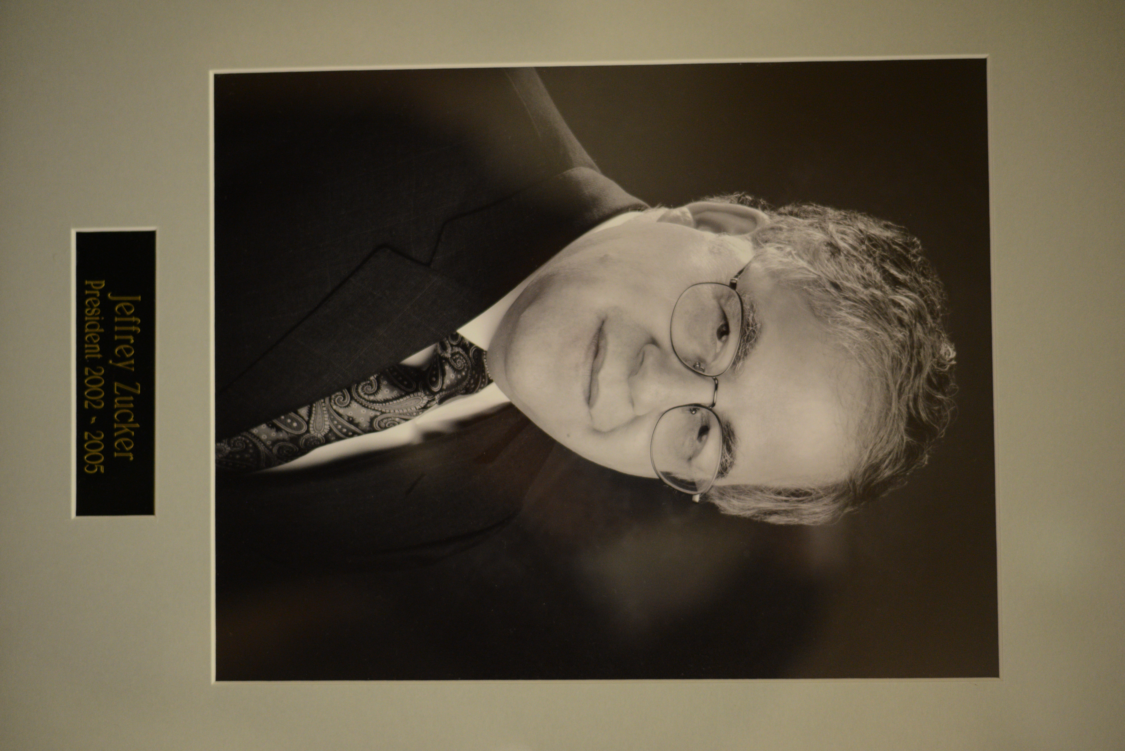 Portrait of Jeffrey Zucker, Temple Beth Sholom president, 2002-2005