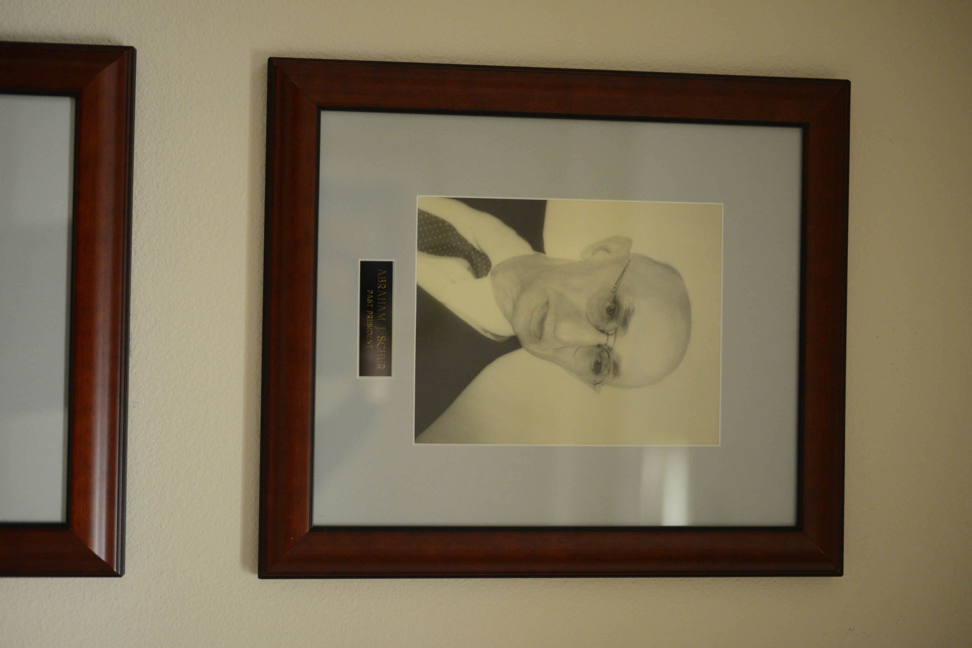 Portrait of Abraham J. Schur, Temple Beth Sholom past president