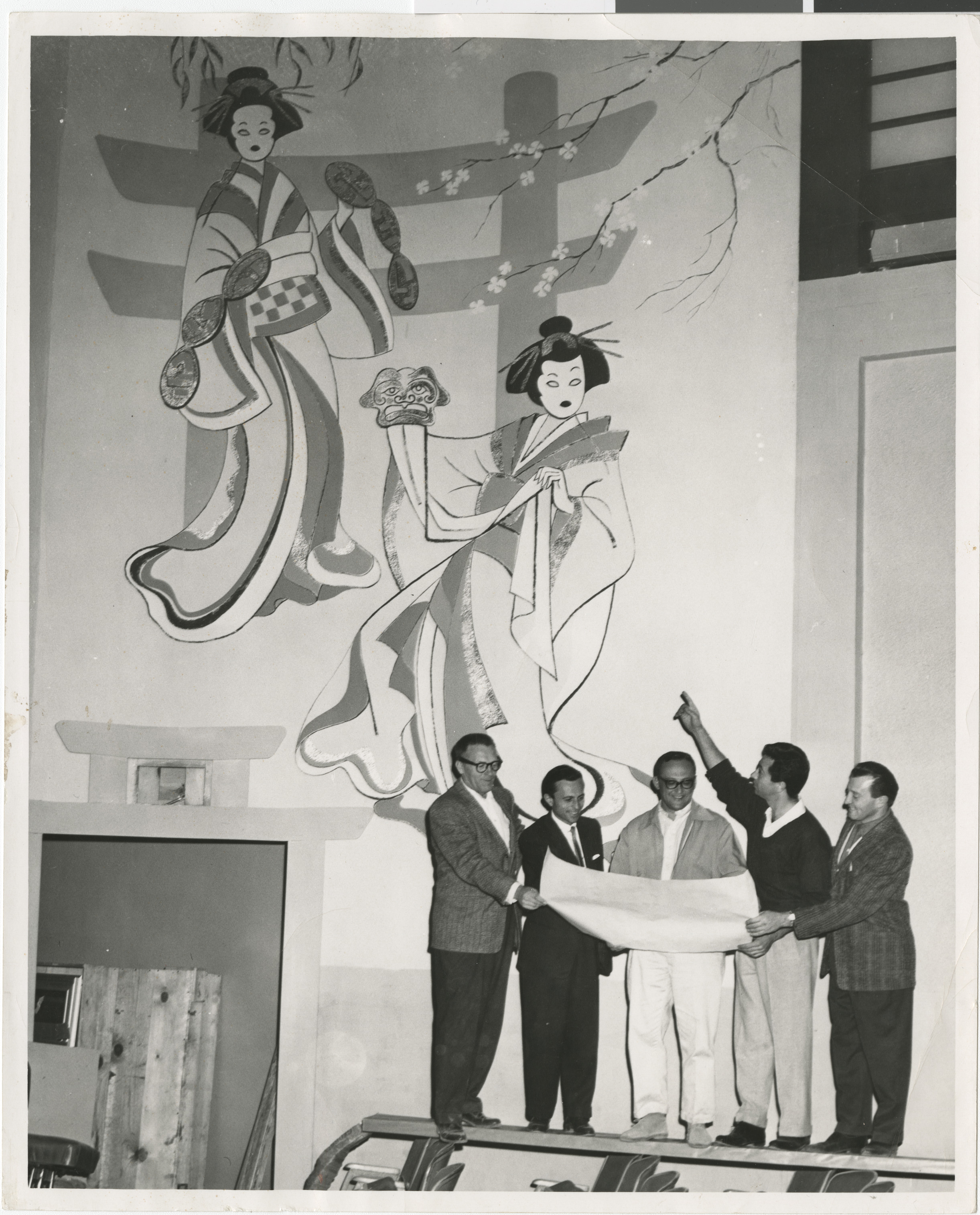 Photograph of the mural inside Cinemas 1-2-3