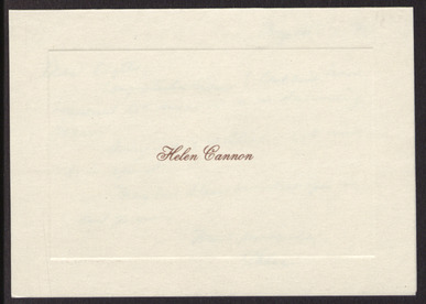 Notecard from Helen Cannon to Edythe Katz, May 16, 1994, front