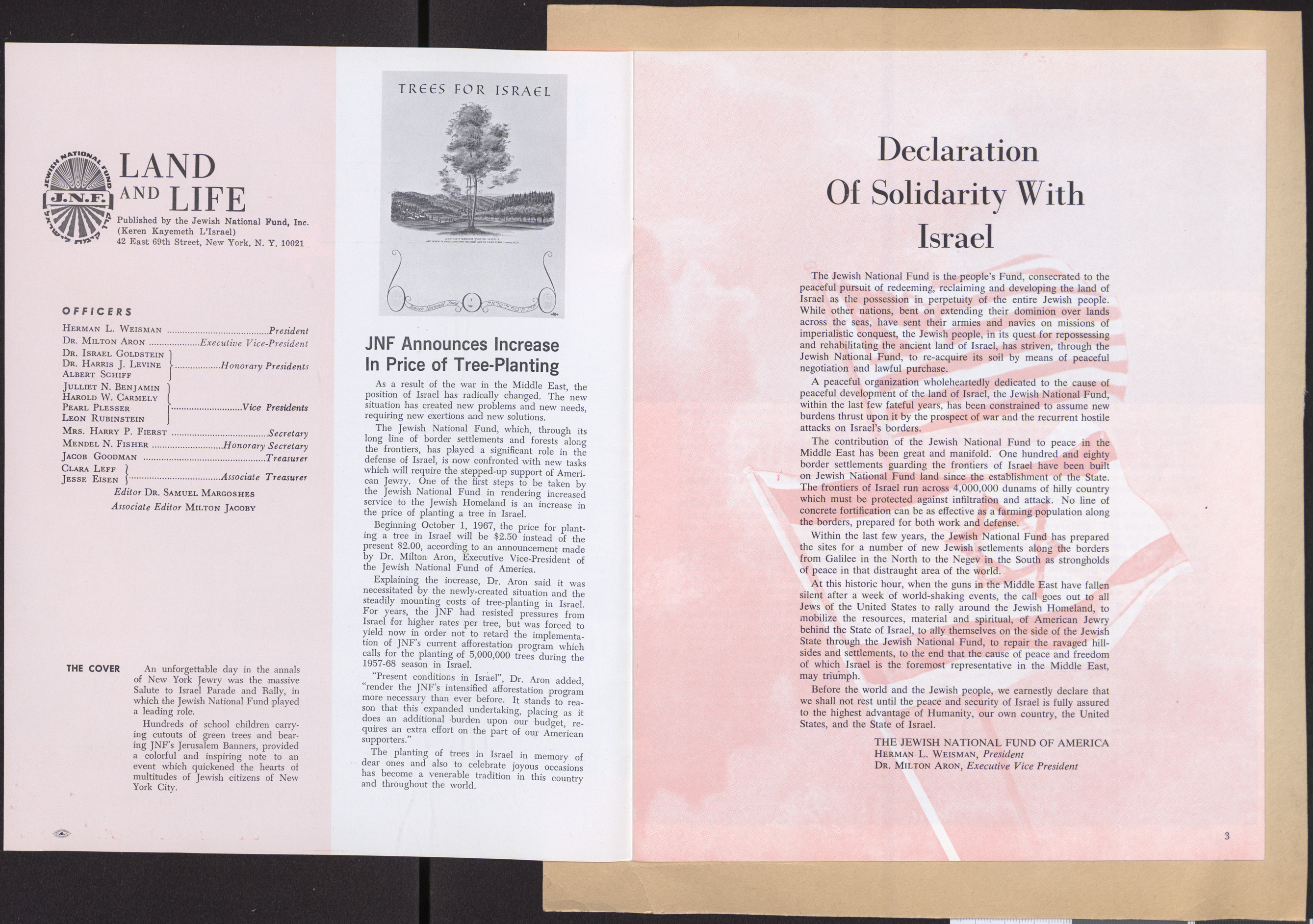 Magazine, Land and Life, Vol. XXII, No. 5, Summer 1967, pages 2-3