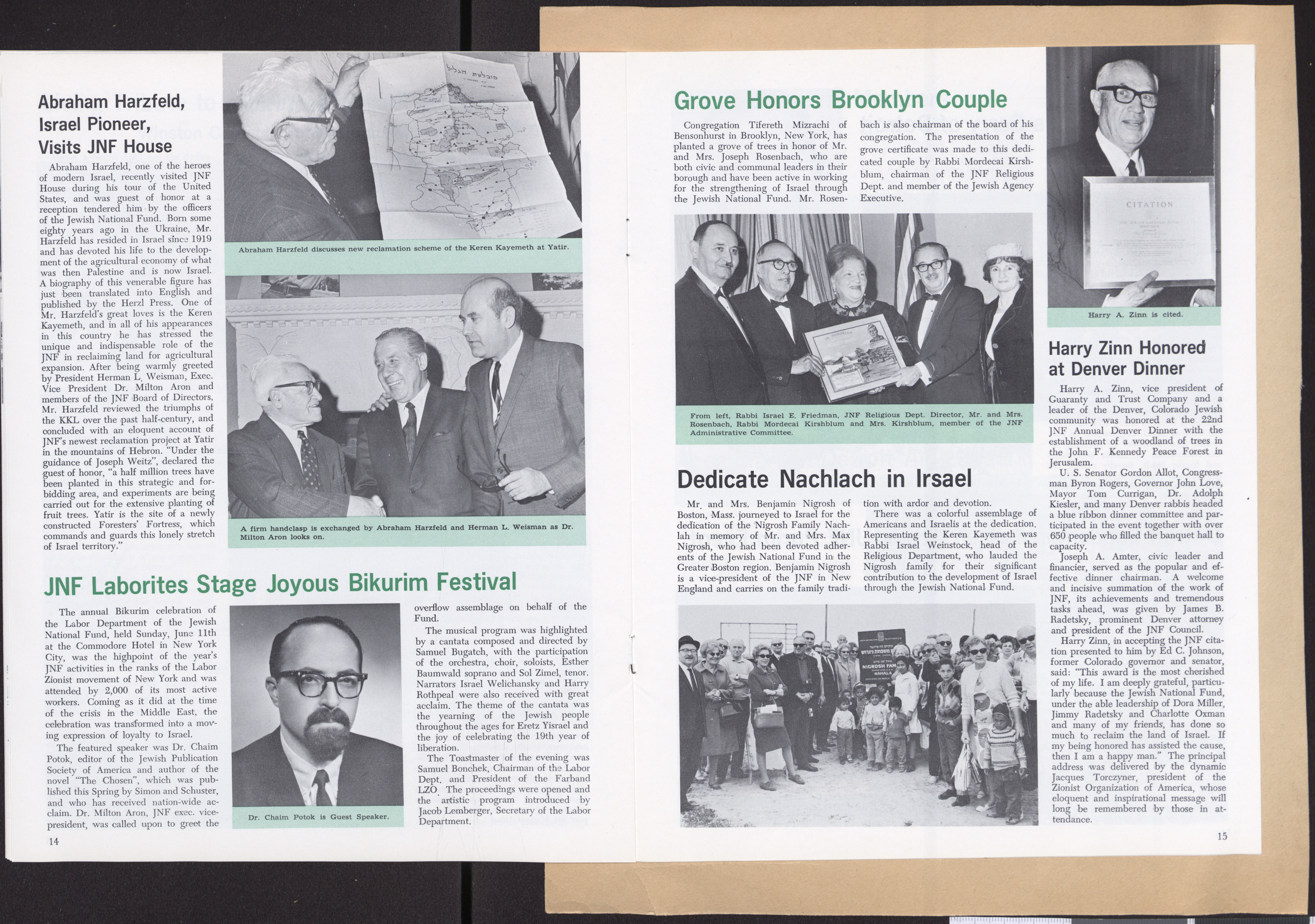 Magazine, Land and Life, Vol. XXII, No. 5, Summer 1967, pages 14-15