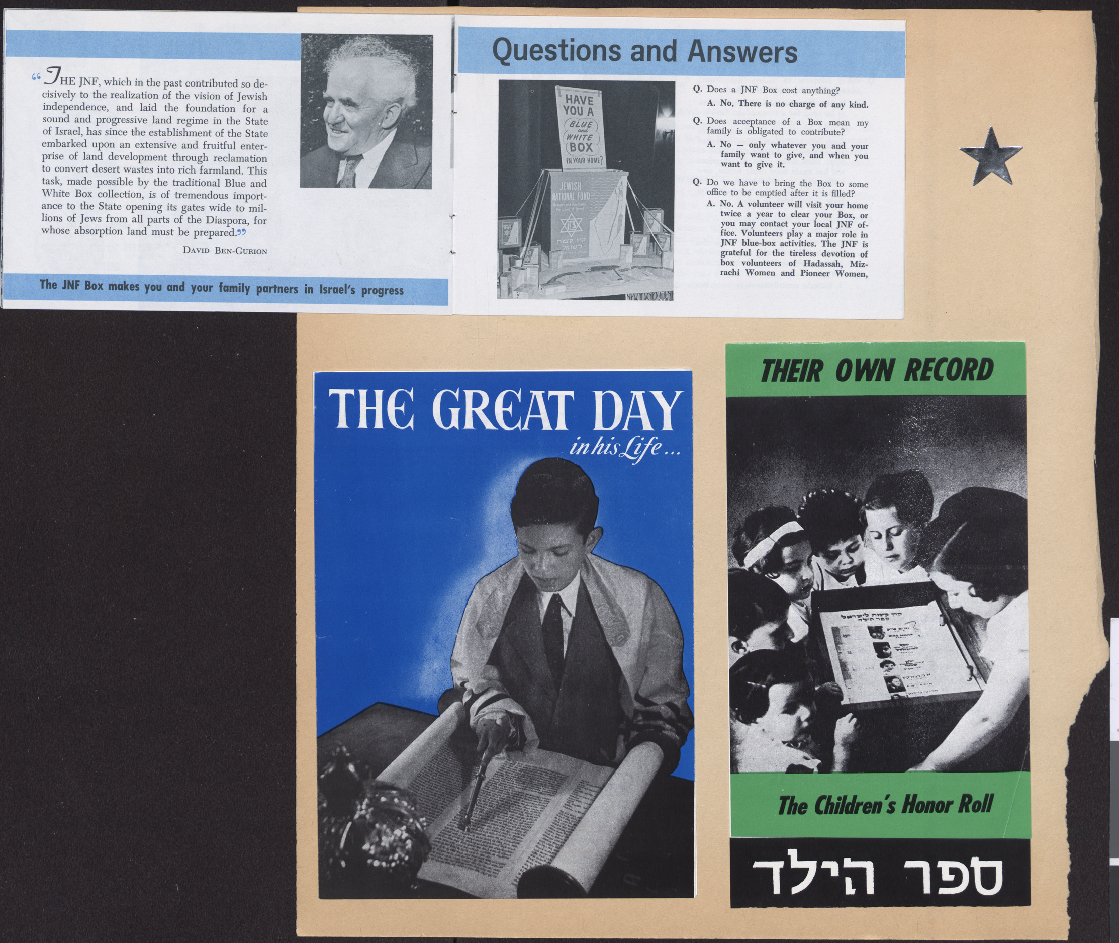 Pamphlet, The Box That Built a Nation, Jewish National Fund, pages 9-10