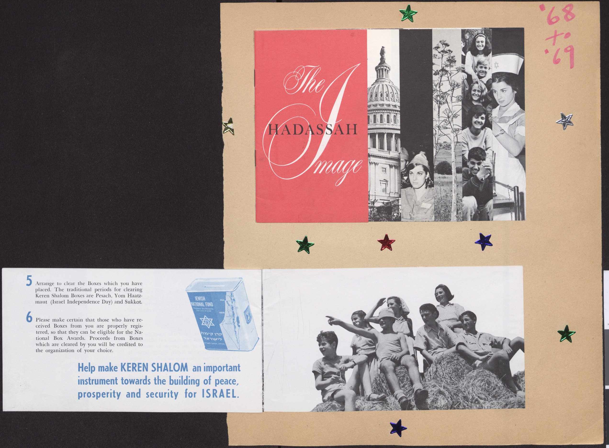 Pamphlet, Be a Builder for Peace Jewish National Fund, pages 10-11