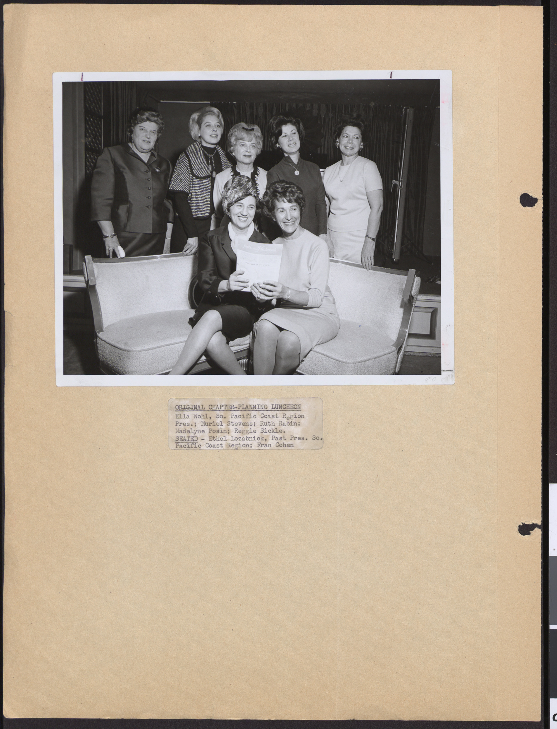 Photograph of Hadassah members, 1964