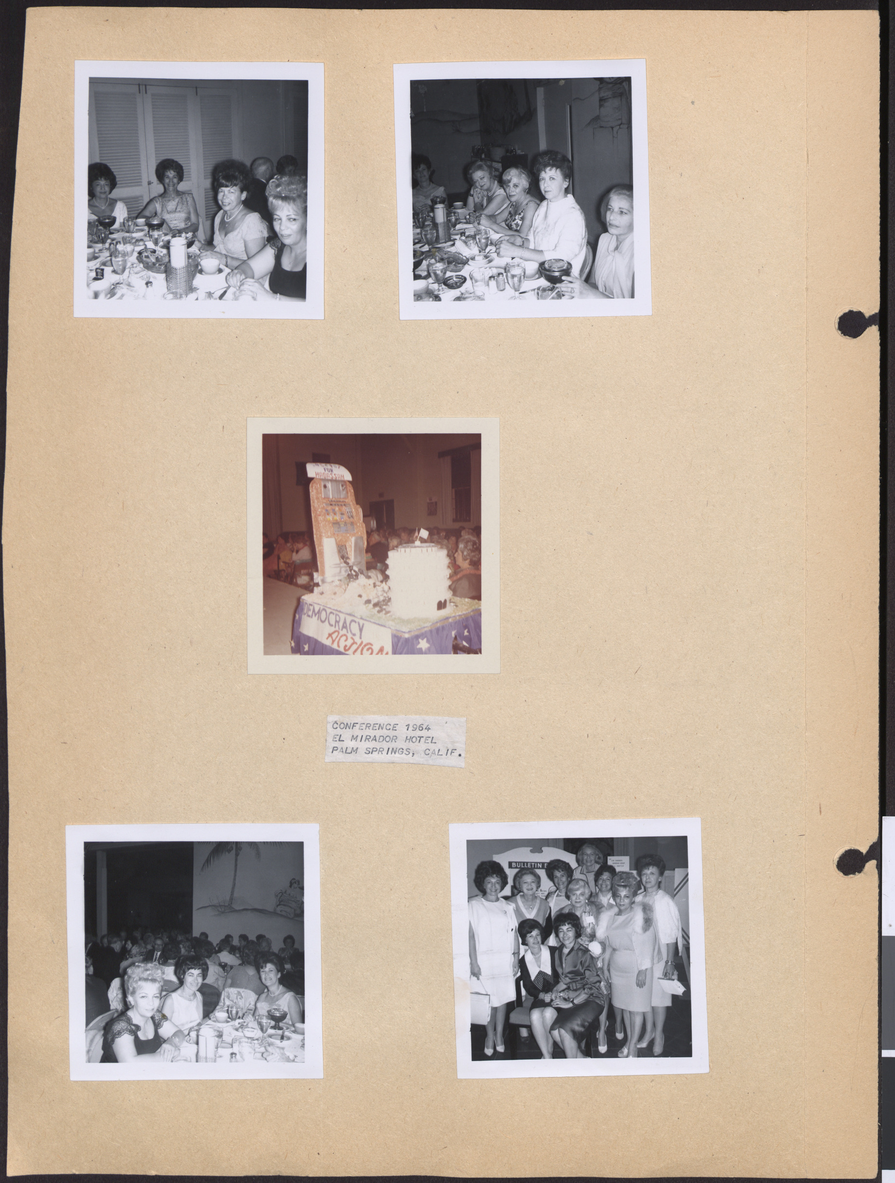 Photographs of Hadassah members at conference, Palm Springs, 1964