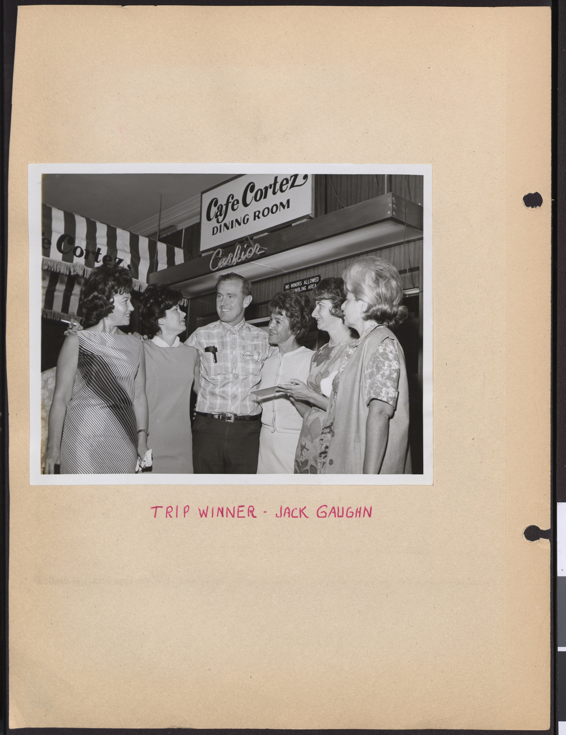 Photograph of trip winner, Jack Gaughn, 1964