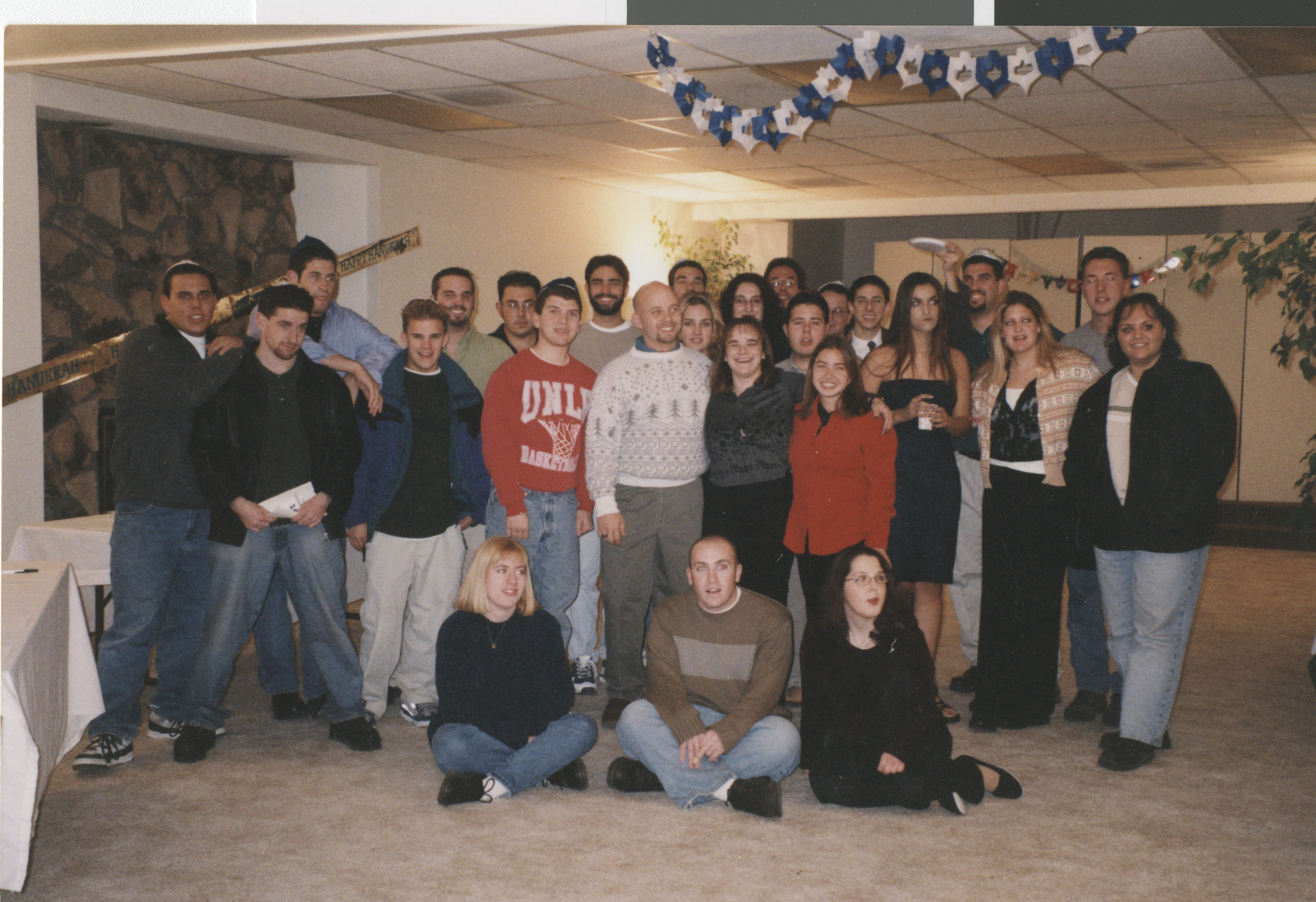 Photograph of Hillel students at Chanukah auction