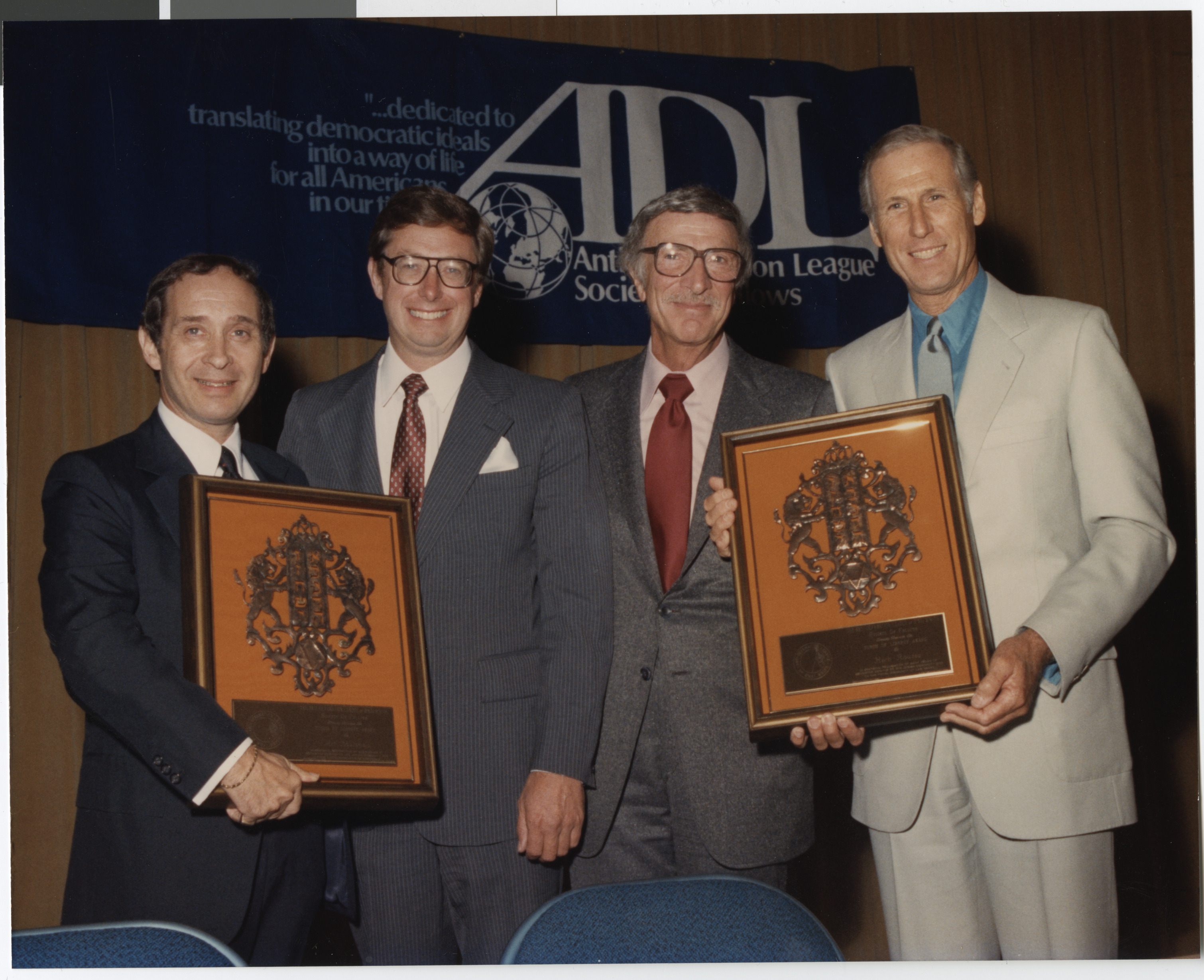 Photograph of Jerry Mack (second from right) at Anti-Defamation League event