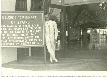 Photograph of Ben Rosenfeld at a horse race