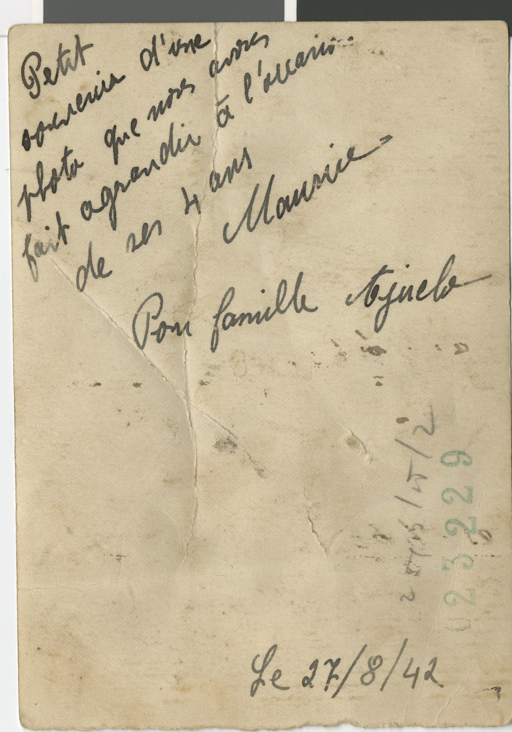 Maurice Halfon Behar photographs, Image 6 (back)