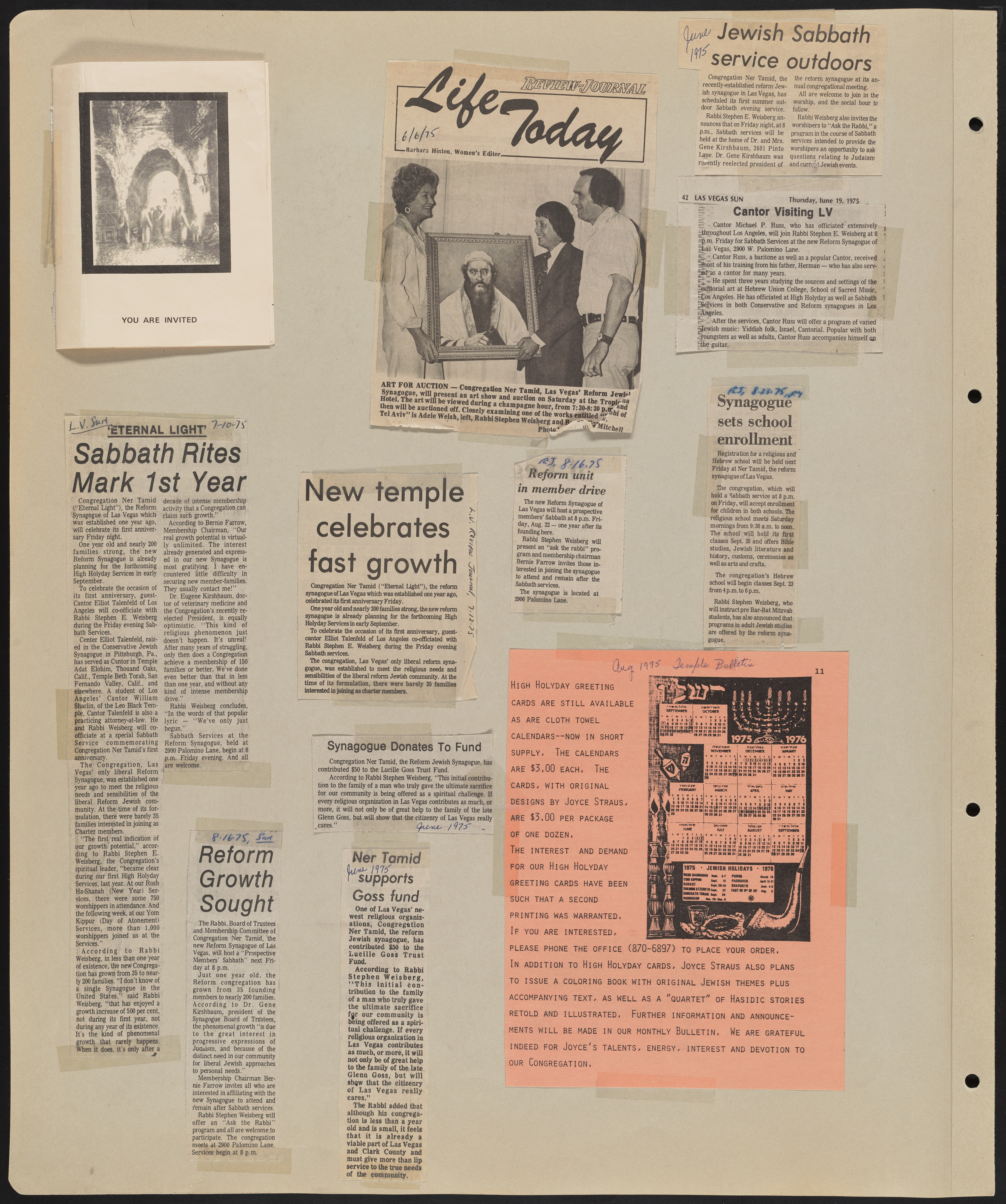 Congregation Ner Tamid Scrapbook, image 16