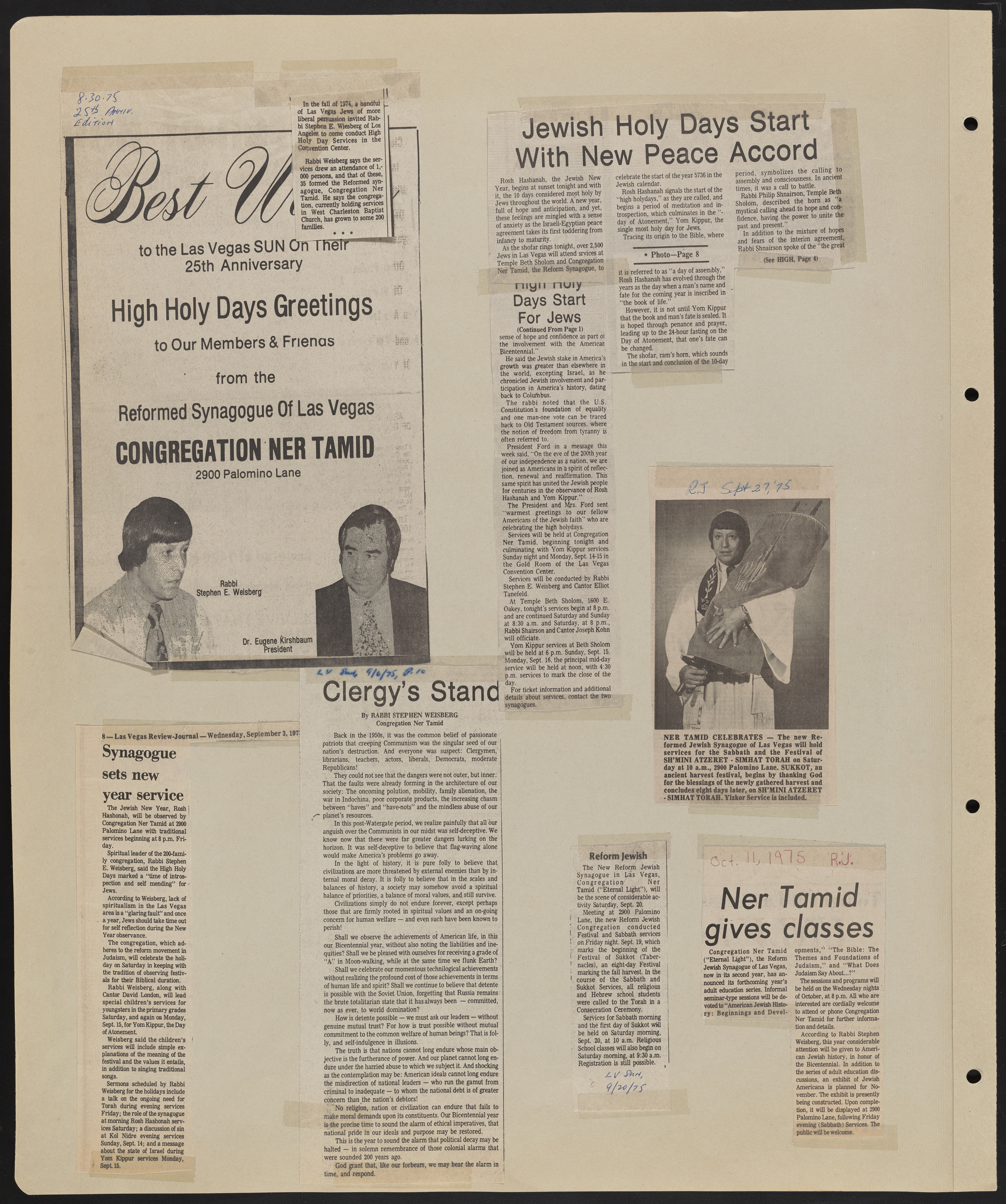 Congregation Ner Tamid Scrapbook, image 18