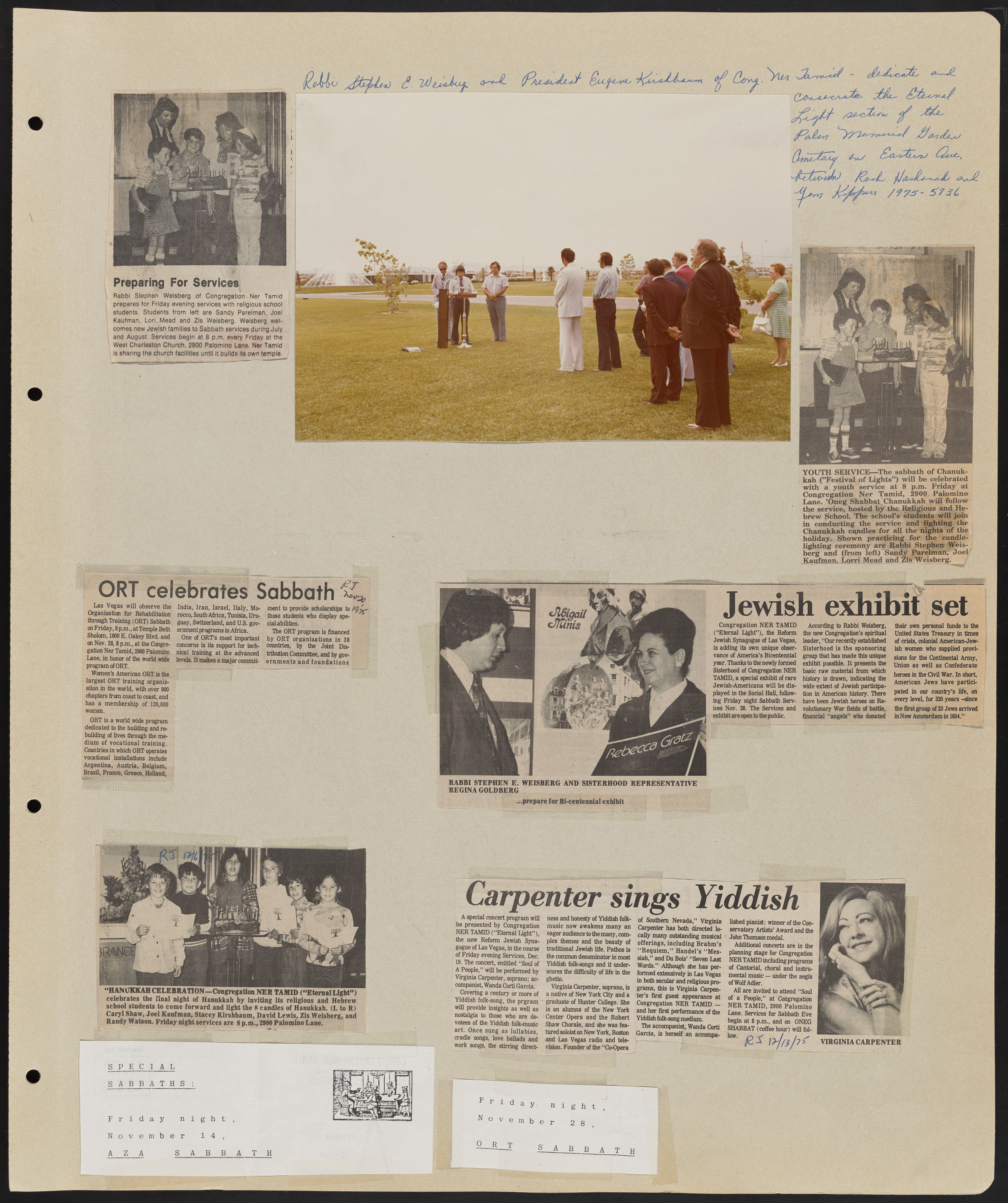 Congregation Ner Tamid Scrapbook, image 19