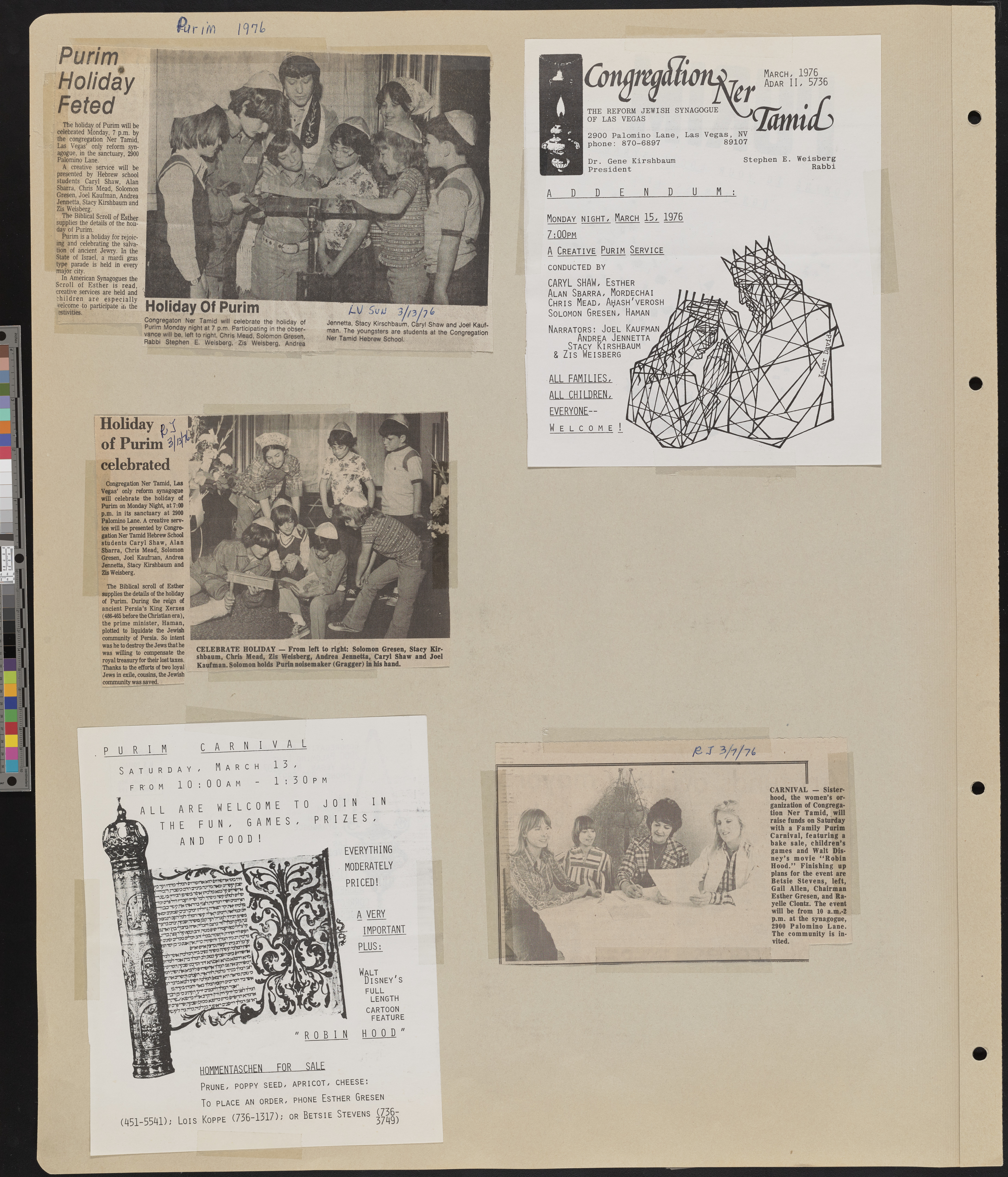 Congregation Ner Tamid Scrapbook, image 22