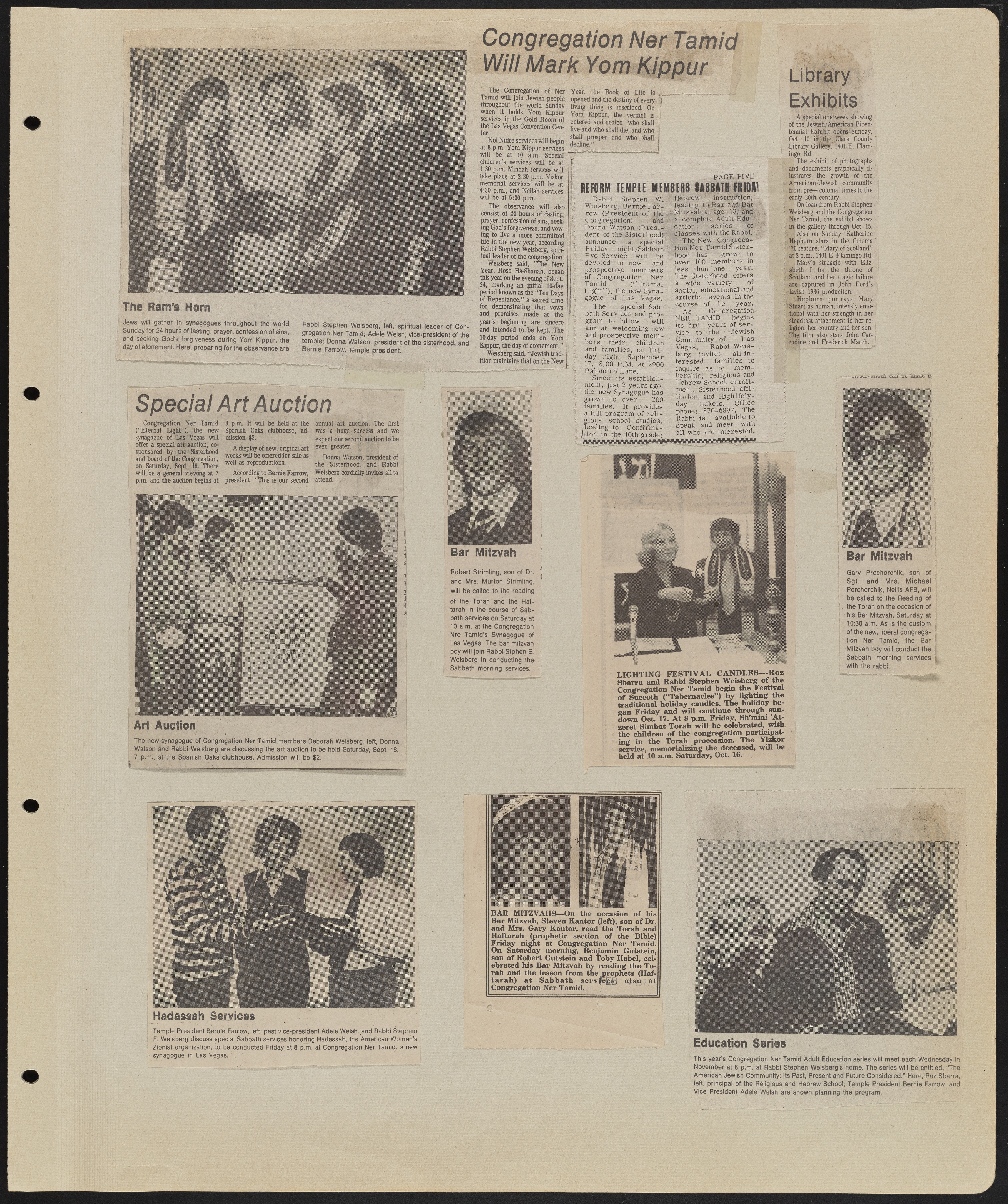 Congregation Ner Tamid Scrapbook, image 31