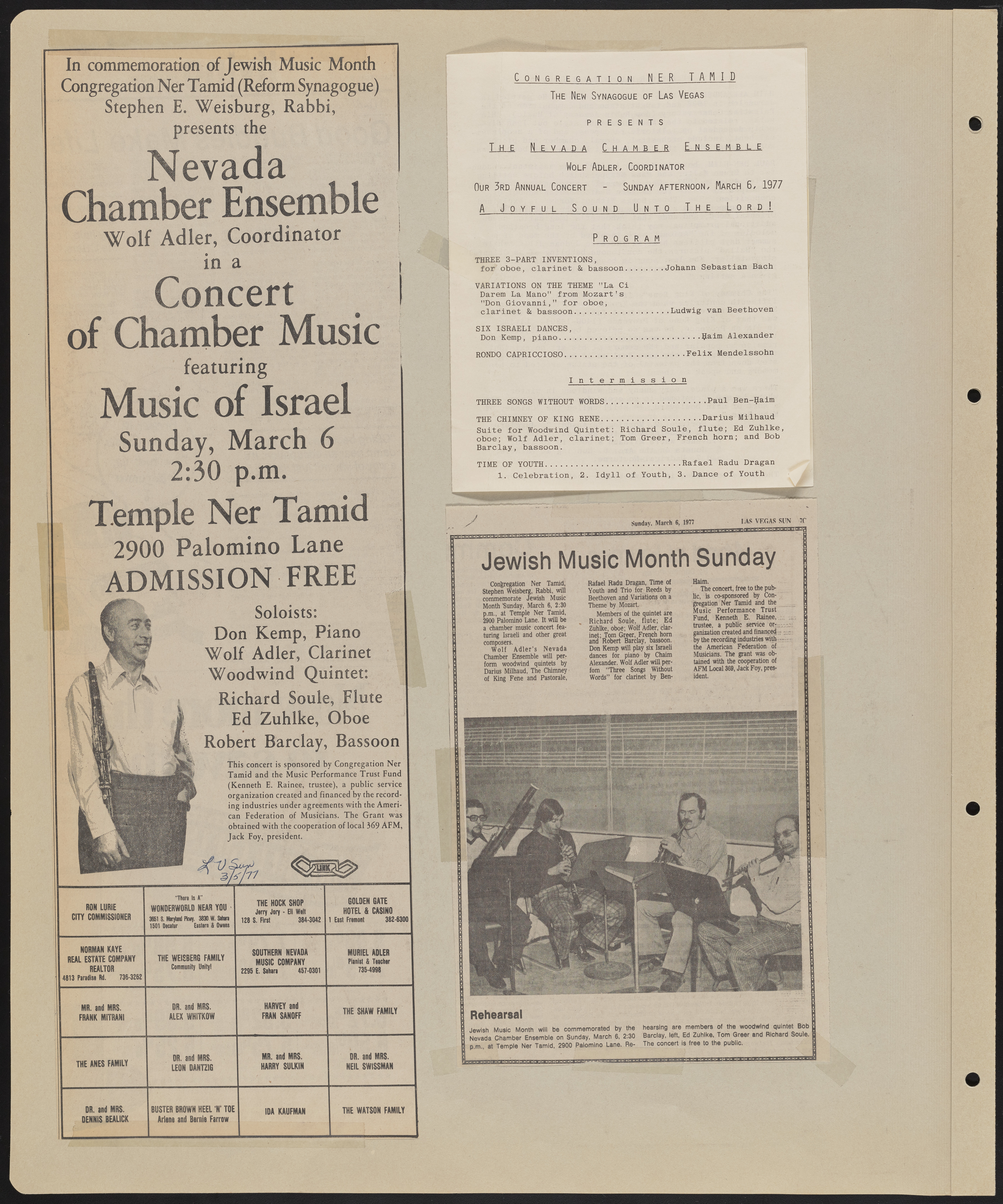 Congregation Ner Tamid Scrapbook, image 37
