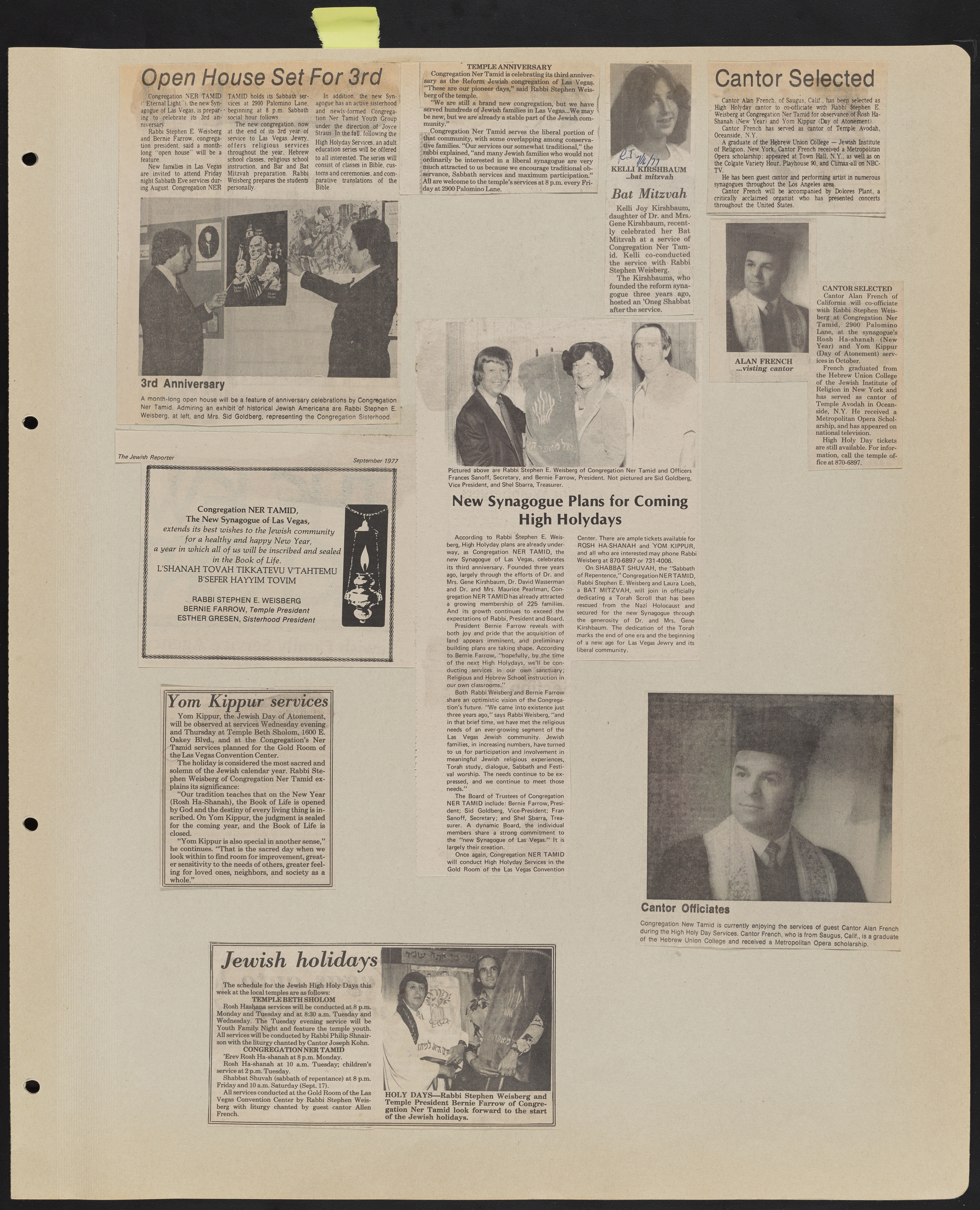 Congregation Ner Tamid Scrapbook, image 46