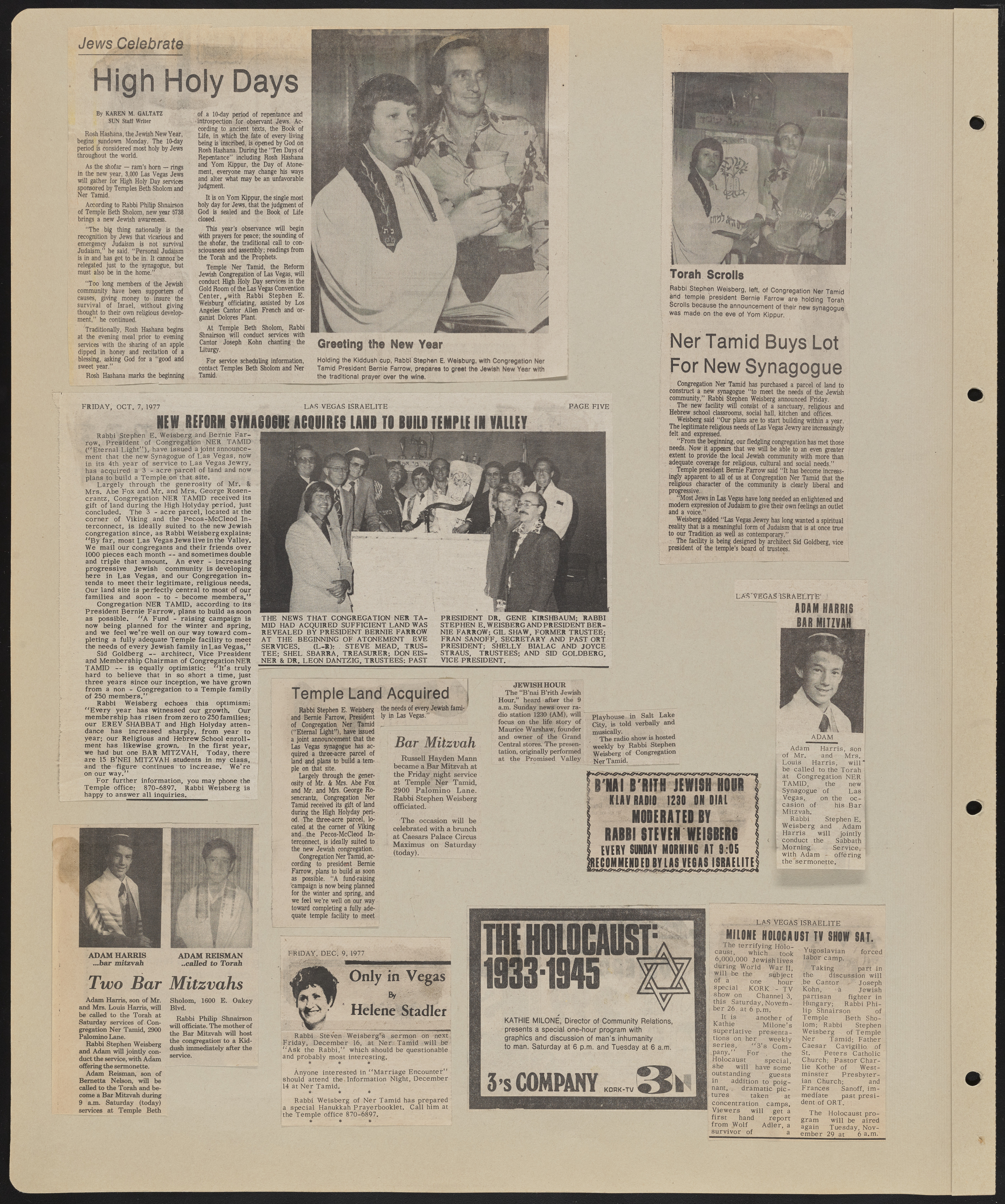 Congregation Ner Tamid Scrapbook, image 47
