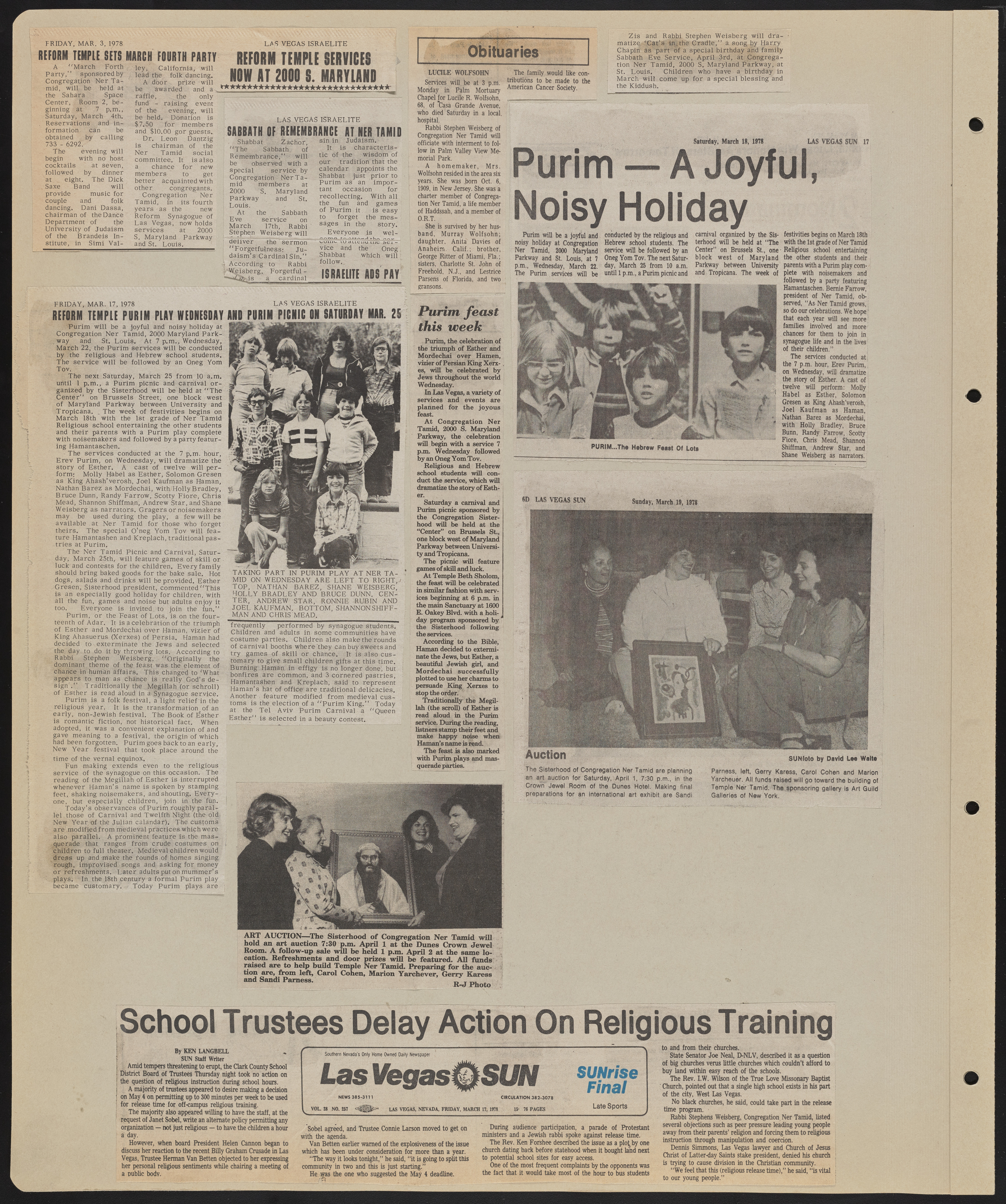 Congregation Ner Tamid Scrapbook, image 53