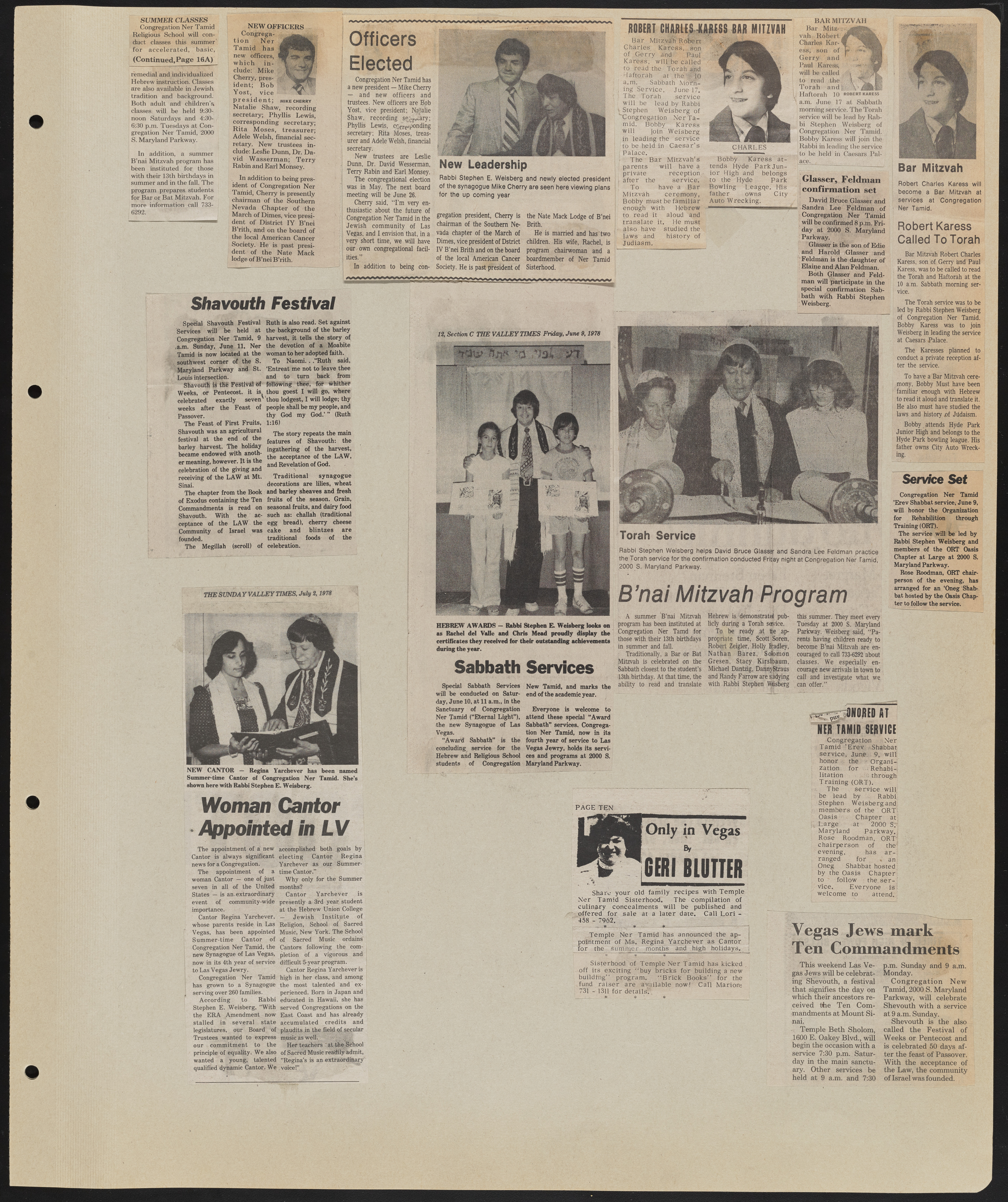 Congregation Ner Tamid Scrapbook, image 58