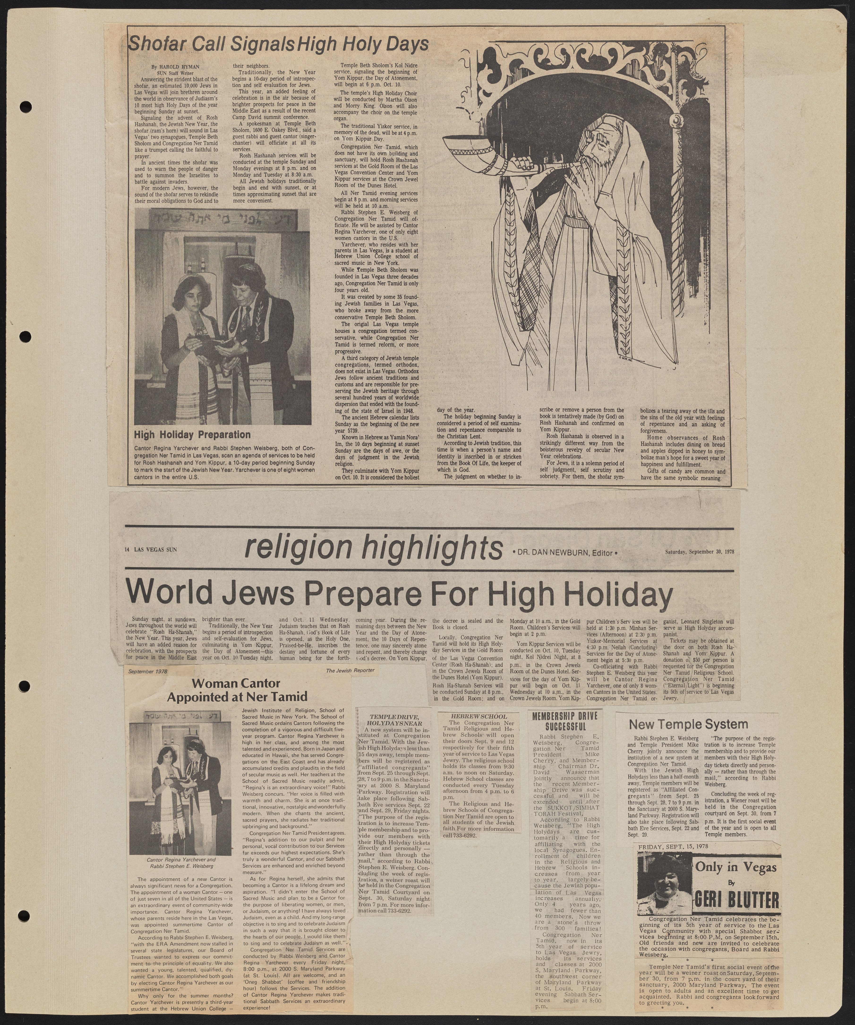 Congregation Ner Tamid Scrapbook, image 60
