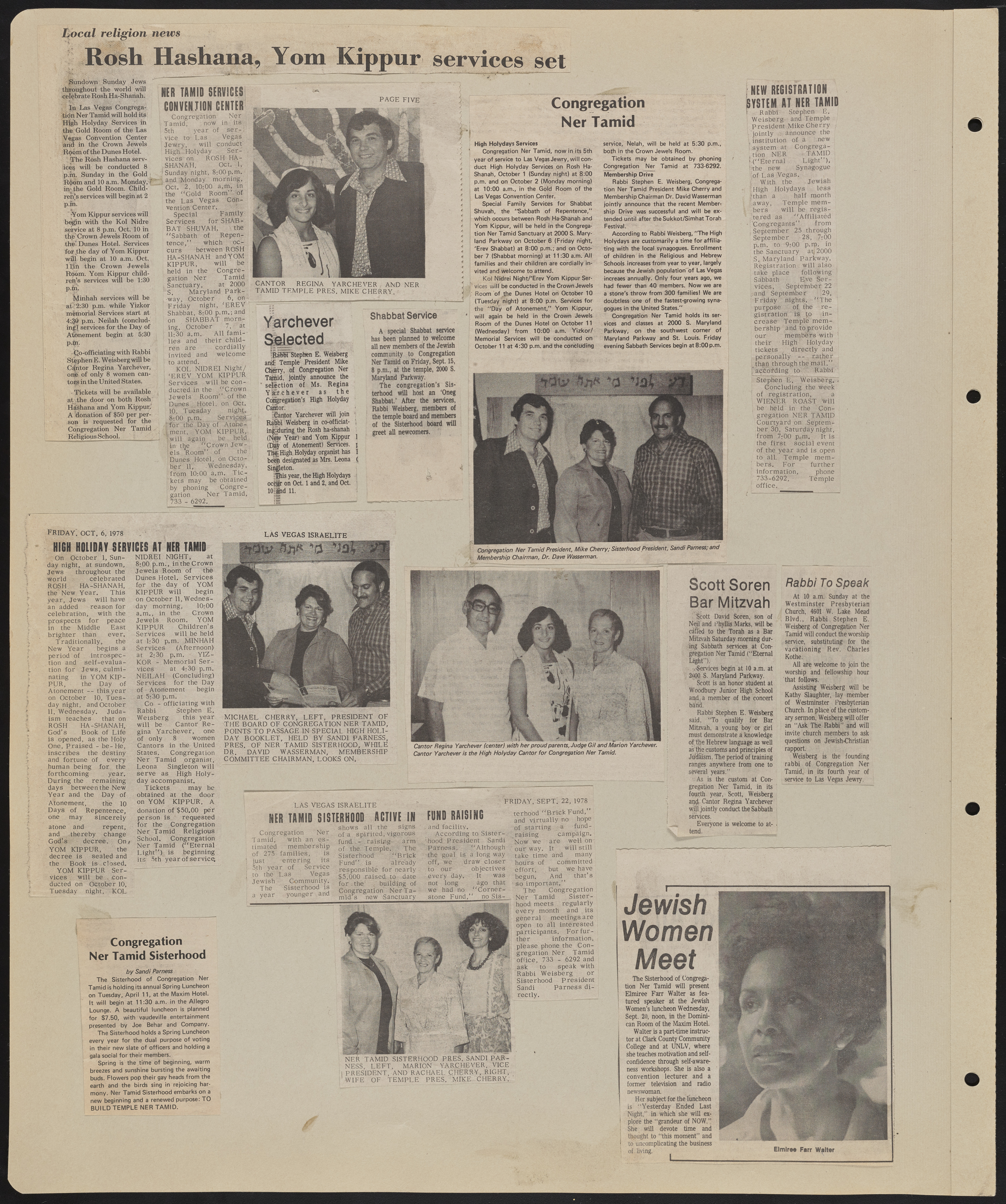 Congregation Ner Tamid Scrapbook, image 61