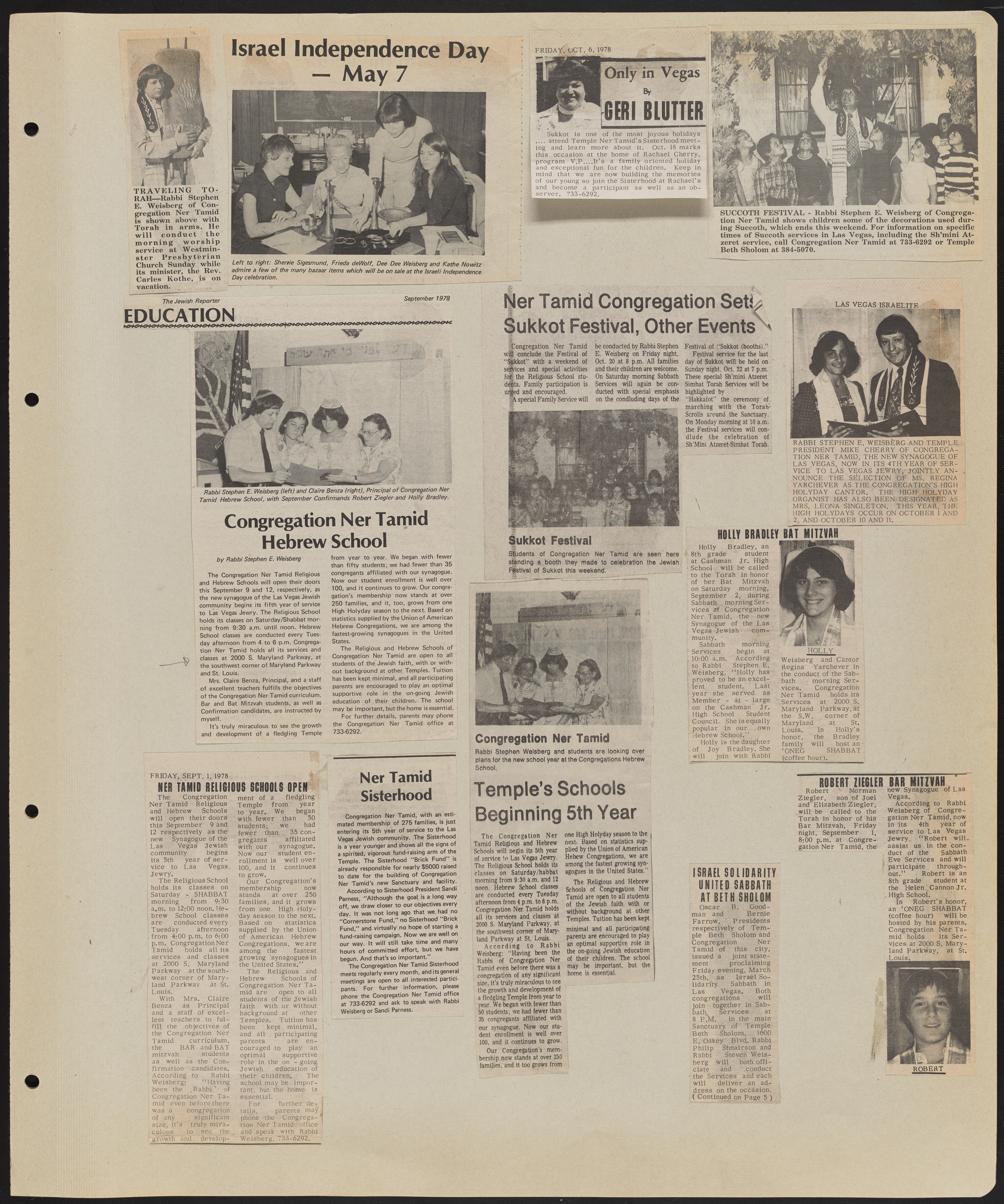 Congregation Ner Tamid Scrapbook, image 62