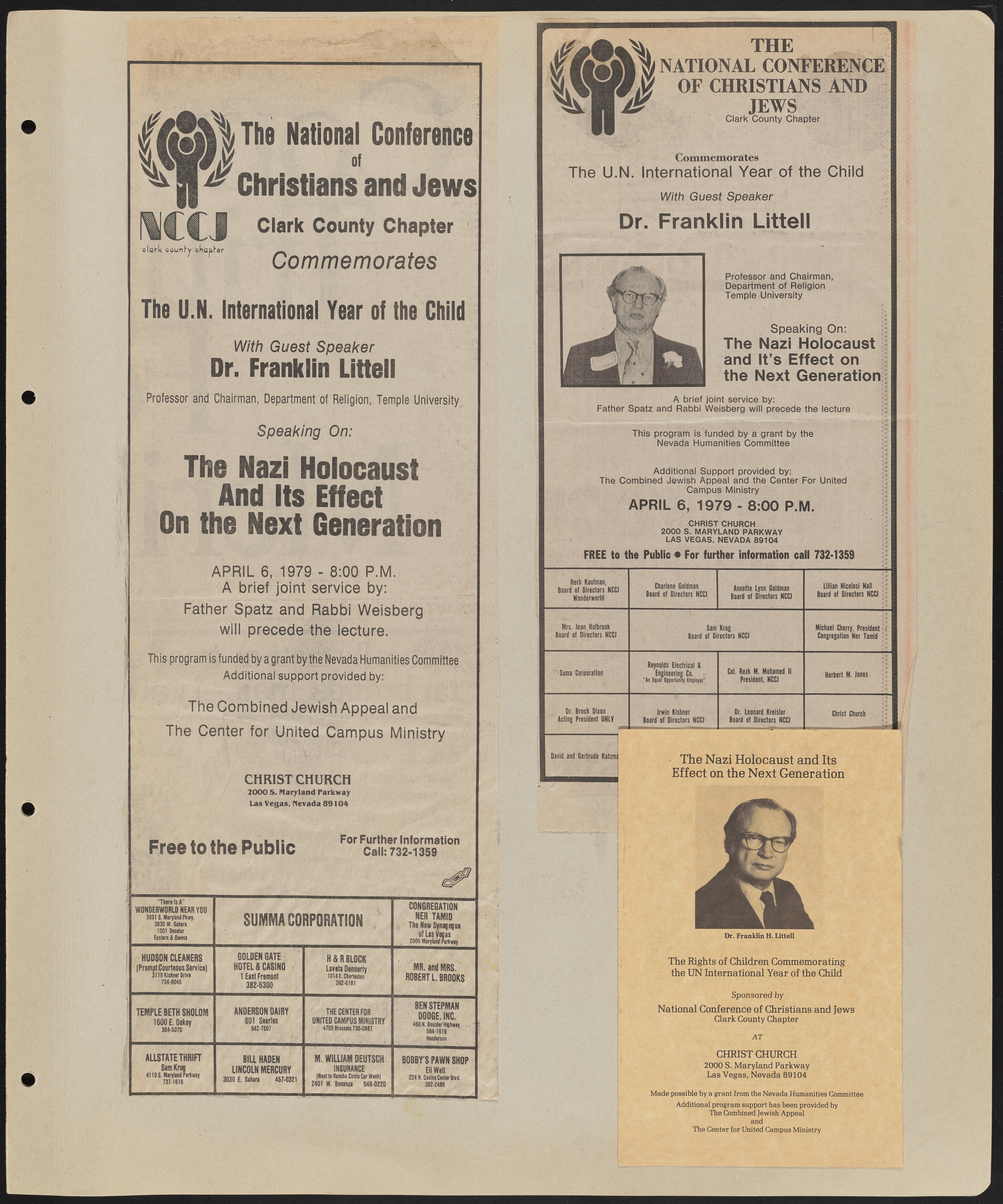 Congregation Ner Tamid Scrapbook, image 64