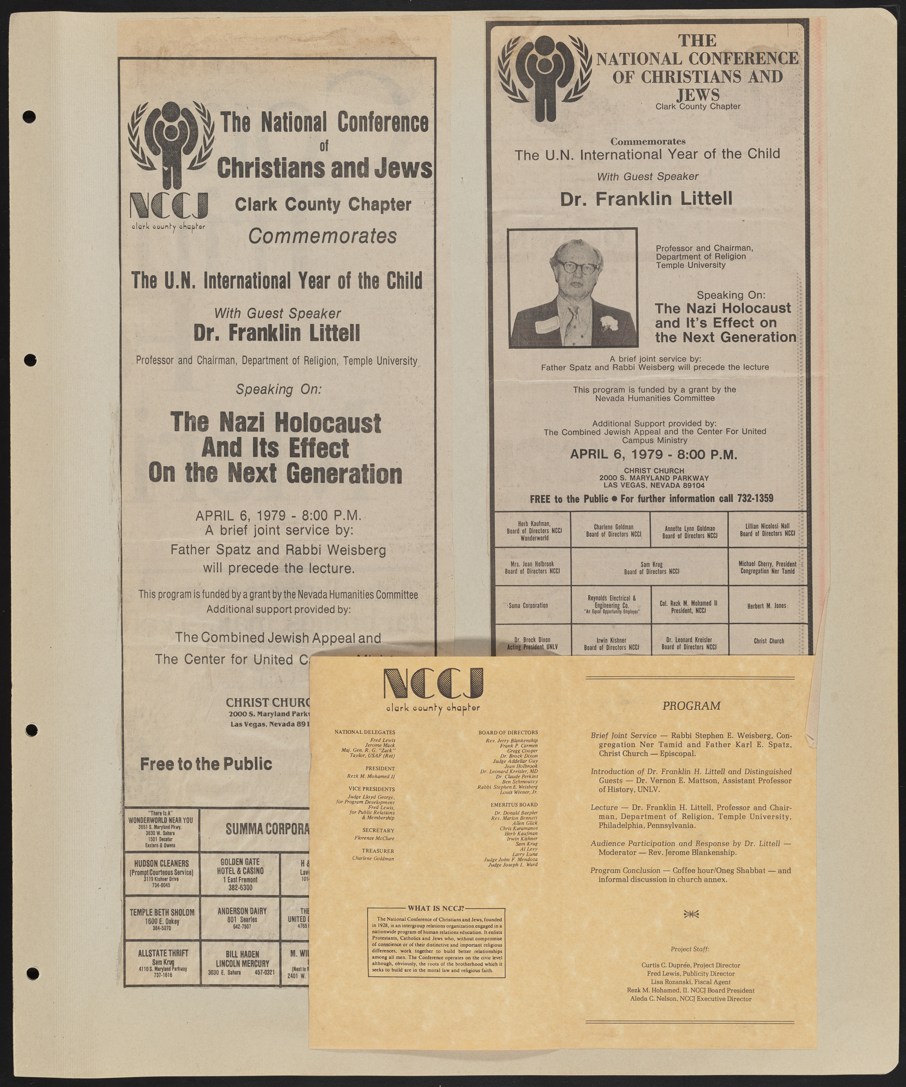 Congregation Ner Tamid Scrapbook, image 65