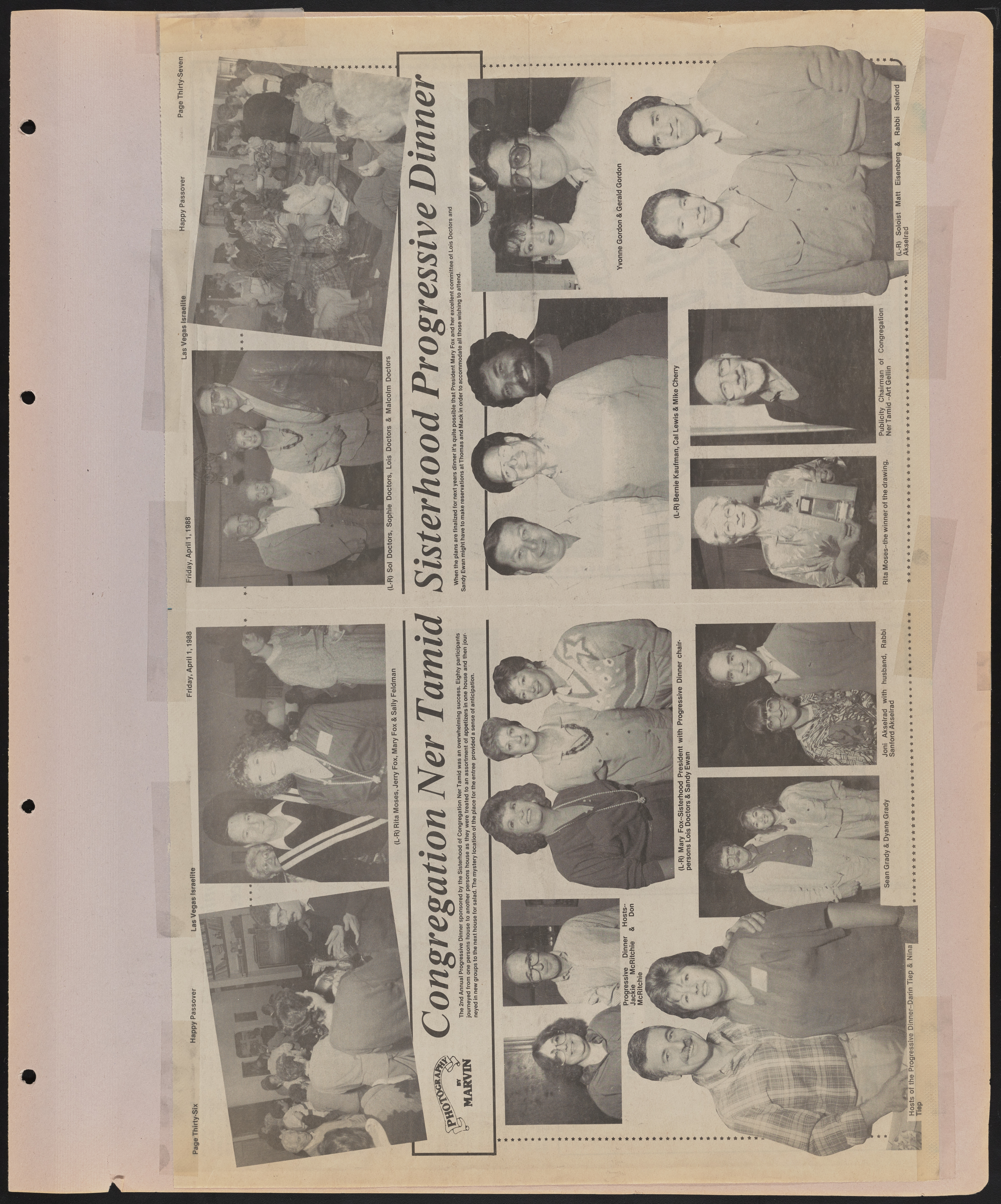 Congregation Ner Tamid Scrapbook, image 78