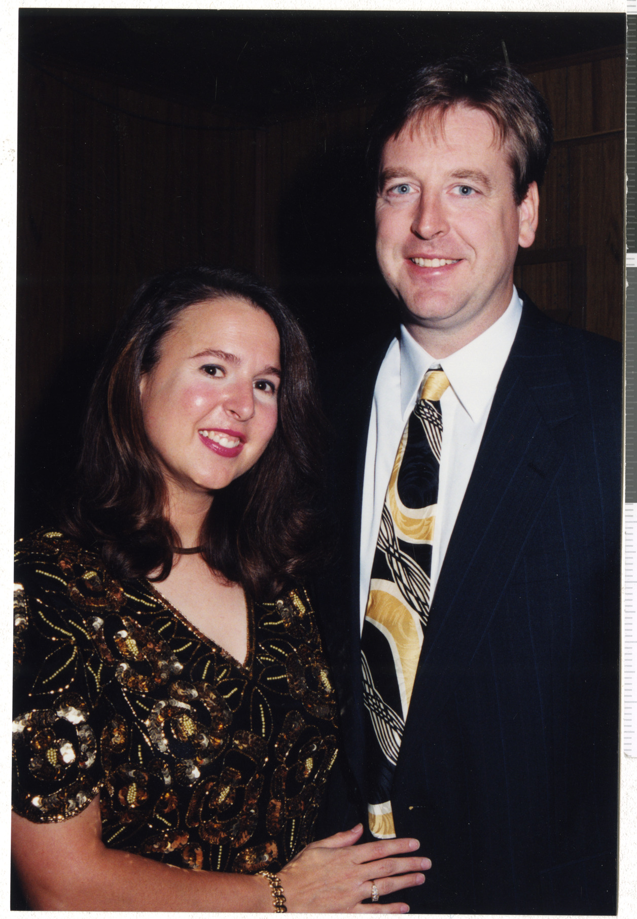 Photographs from album of Temple Beth Sholom construction celebration, image 1
