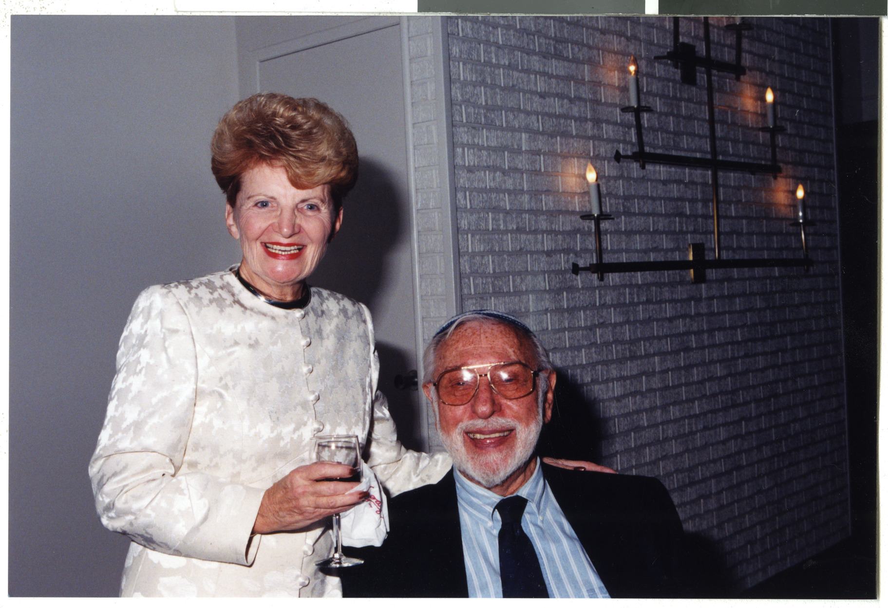 Photographs from album of Temple Beth Sholom construction celebration, image 21